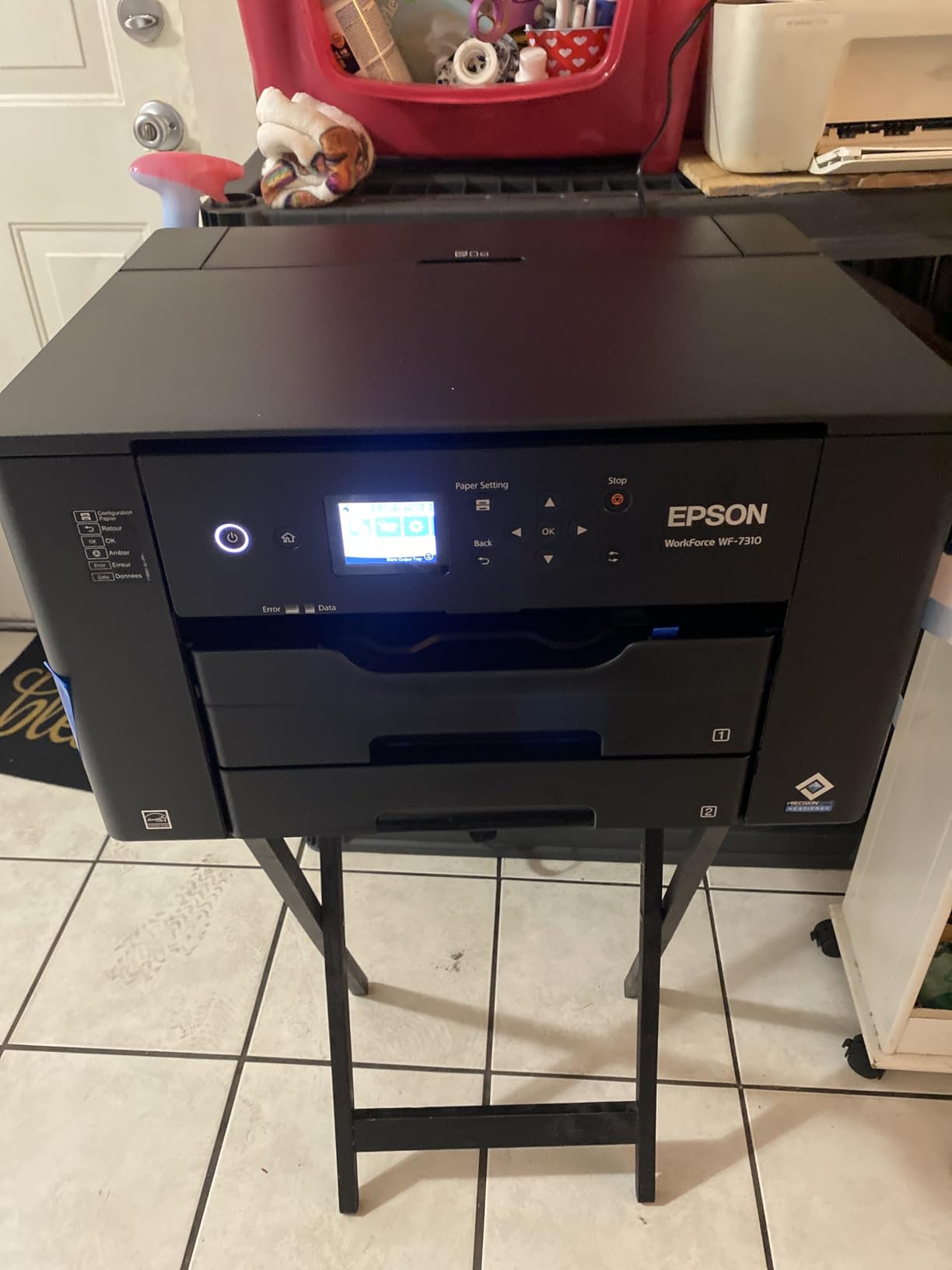Epson Workforce Pro WF-7840 Wireless All-in-One Wide-Format Printer with Auto 2-Sided Print up to 13