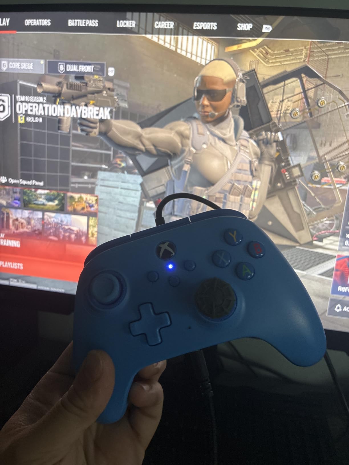 PowerA Wired Controller for Xbox Series X|S - Blue, gamepad, video game/gaming controller, works with Xbox One, Officially Licensed - Customer Photo 1