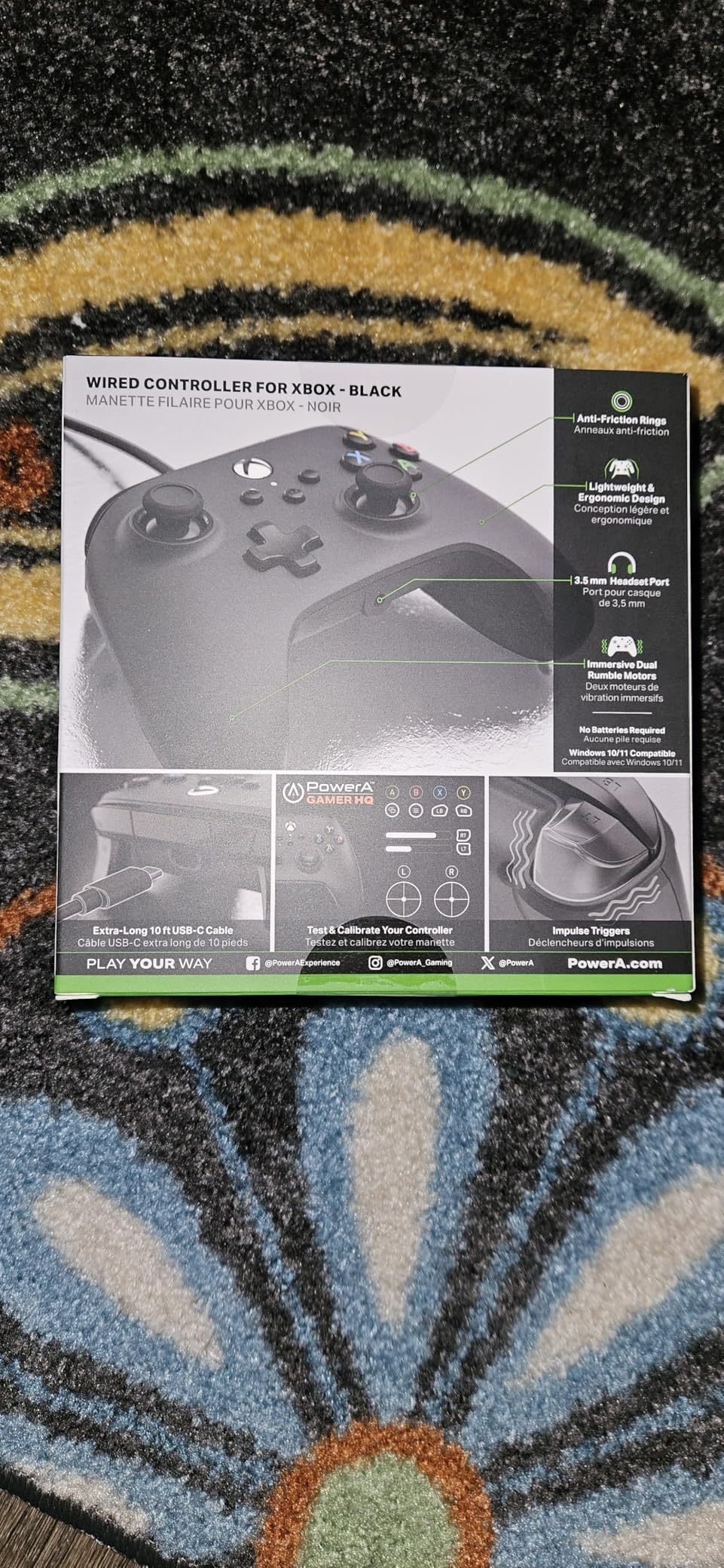 PowerA Wired Controller For Xbox Series X|S - Black, Gamepad, Video Game Controller Works with Xbox One - Customer Photo 2