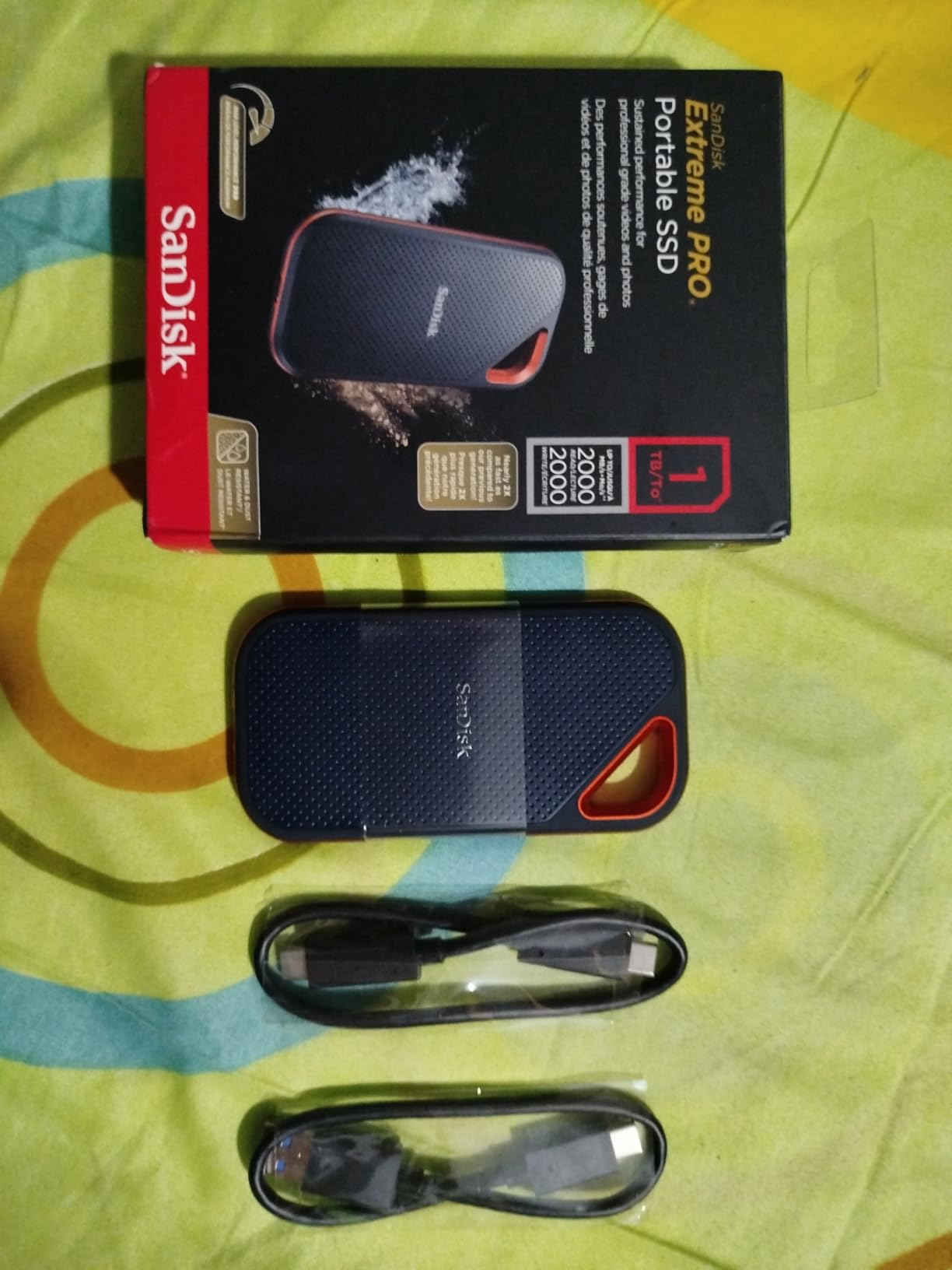 SanDisk 2TB Extreme PRO Portable SSD - Up to 2000MB/s - USB-C, USB 3.2 Gen 2x2, IP65 Water and Dust Resistance, Updated Firmware - External Solid State Drive - SDSSDE81-2T00-G25 - Customer Photo 3