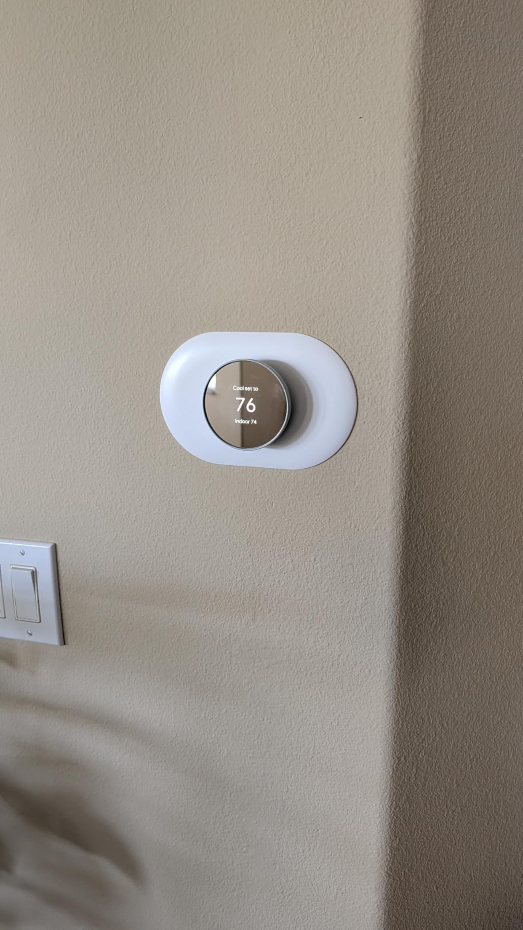 Google Nest Thermostat - Smart Thermostat for Home - Programmable Wifi Thermostat - Snow - Customer Photo 1