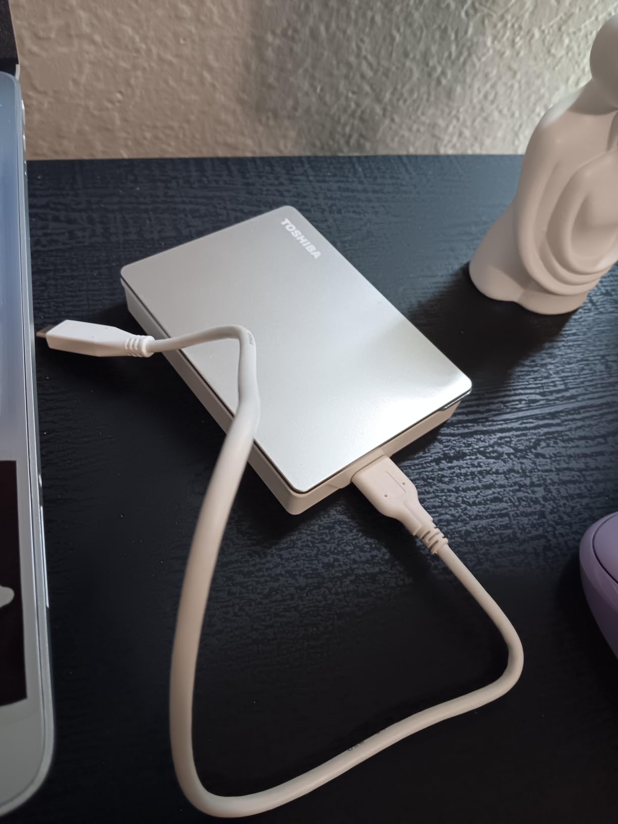 Toshiba Canvio Flex 2TB Portable External Hard Drive USB-C USB 3.0, Silver for PC, Mac, & Tablet - HDTX120XSCAA - Customer Photo 3