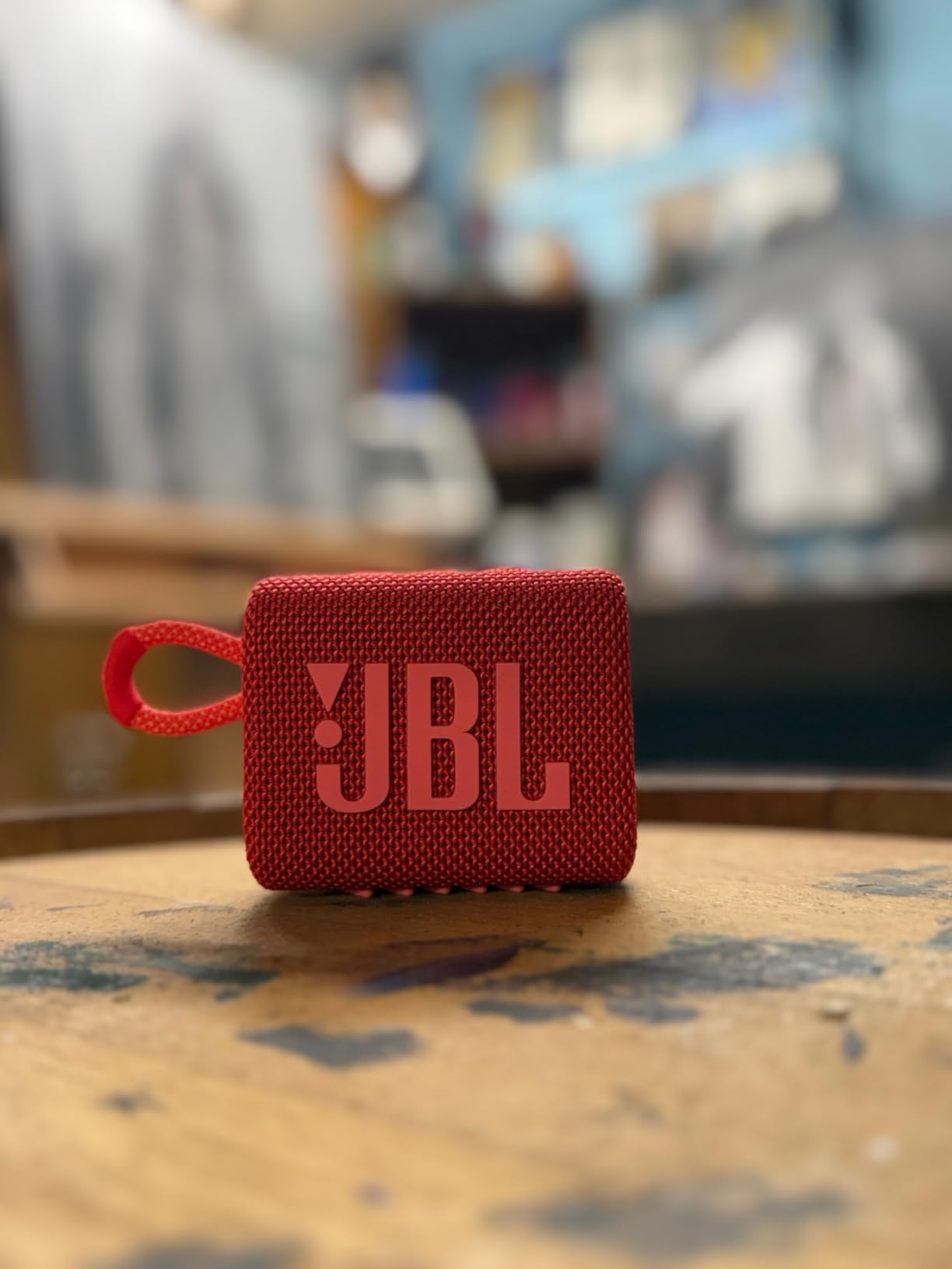 JBL Go 3 - Portable Mini Bluetooth Speaker, big audio and punchy bass, IP67 waterproof and dustproof, 5 hours of playtime, speaker for home, outdoor and travel (Black) - Customer Photo 1
