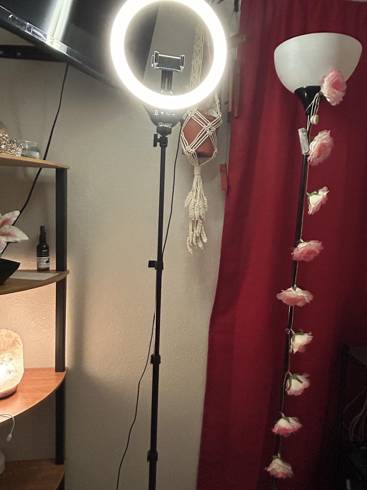 UBeesize 12'' Selfie Ring Light with 62'' Tripod Stand for Video Recording, Live Streaming(YouTube, Instagram, TIK Tok), Compatible with Phones, Cameras and Webcams - Customer Photo 2