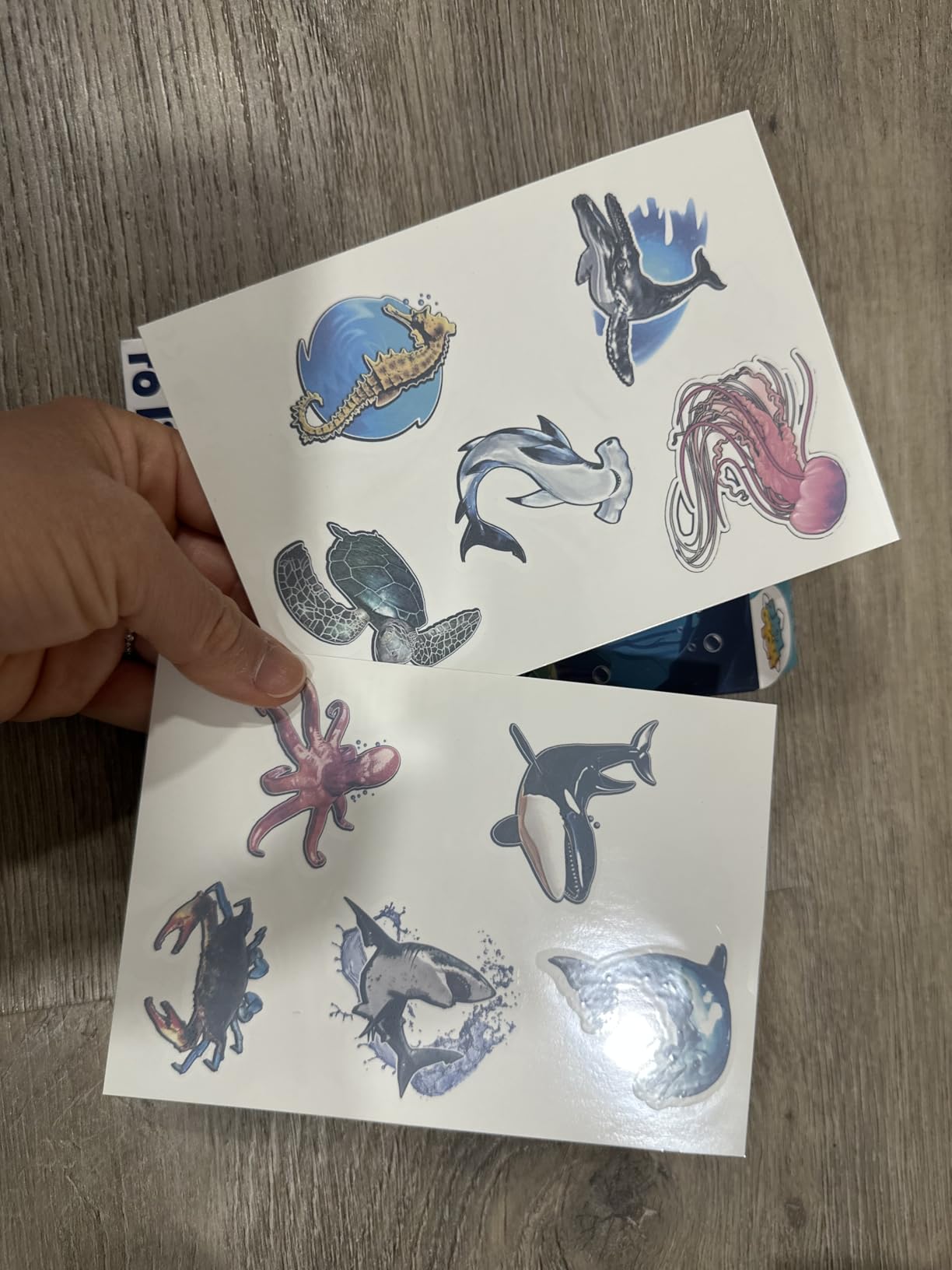 Abacus Brands Holotoyz Sea Creatures AR Tattoos - Magic Augmented Reality Hologram Temporary Tattoos Come to Life with Smart Phone - 4D For Kids - Customer Photo 2