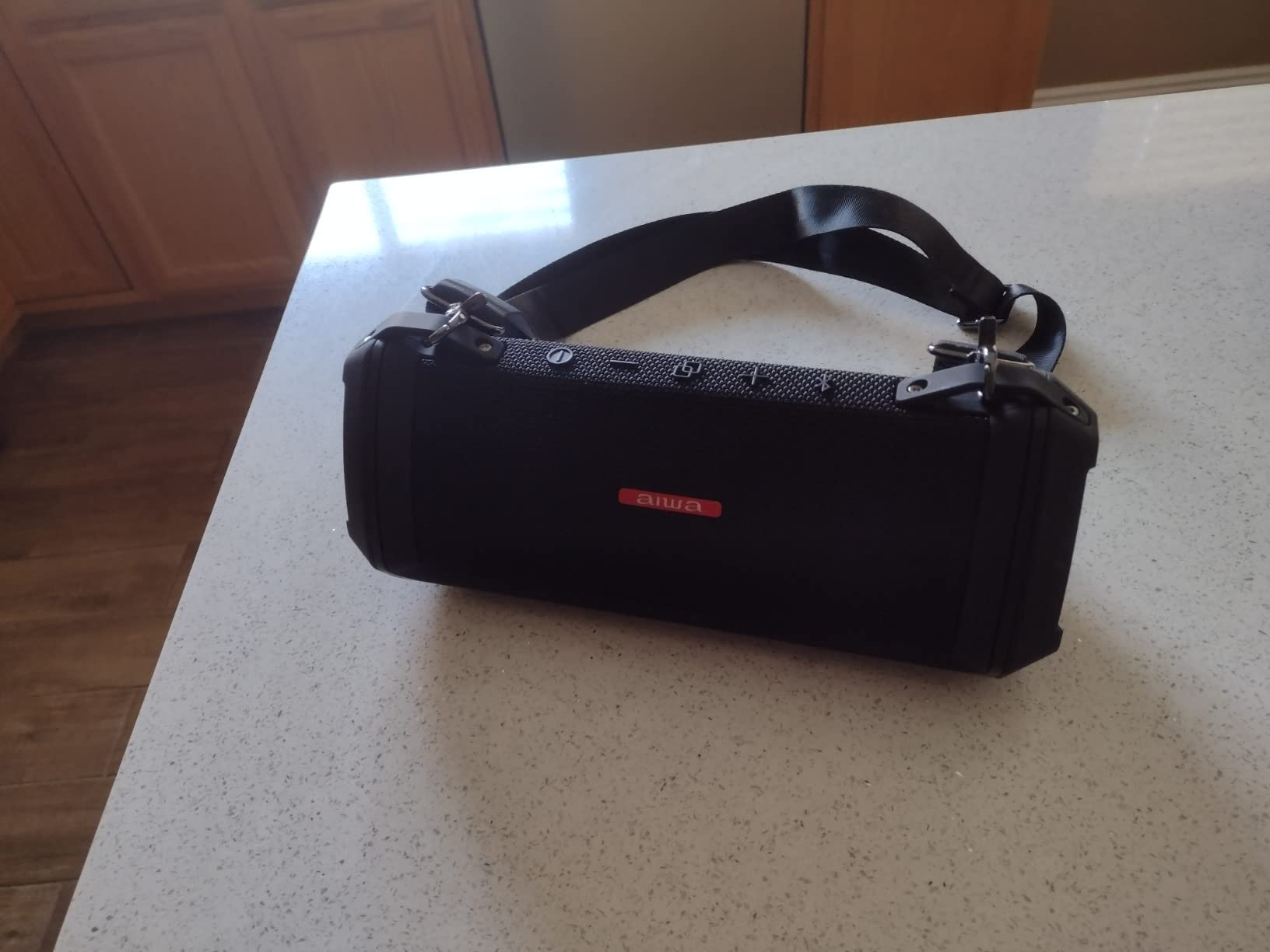 AIWA Exos-3 Waterproof Bluetooth Speaker, 60W Peak Power, 20-Hour Playtime, Stereo Sound, USB-C Charging, IPX7 Waterproof, Wireless Pairing, Perfect for Outdoor Adventures - Customer Photo 3