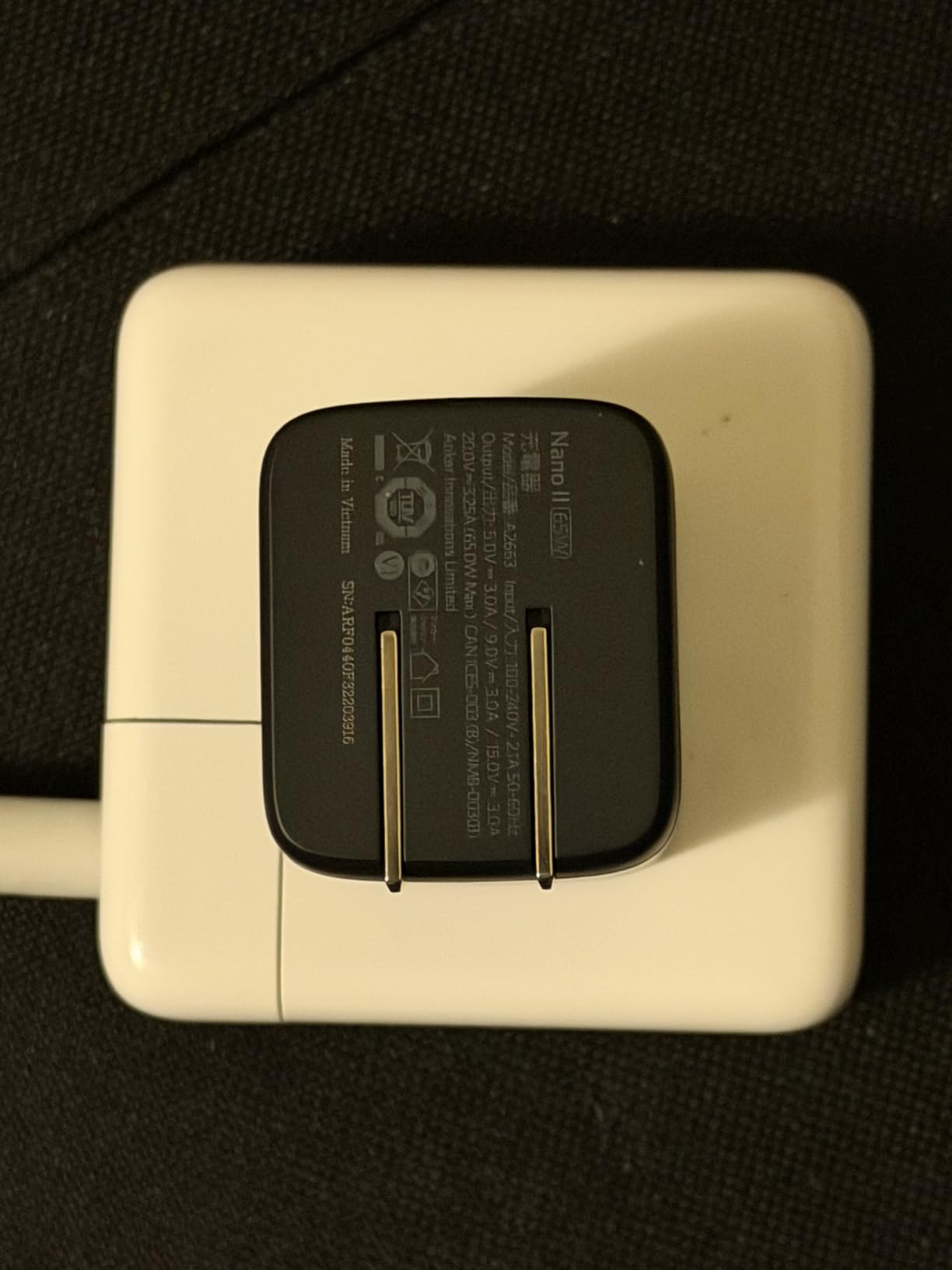 Anker Nano USB C Charger, 65W GaN II PPS Fast Compact Foldable Charger customer photo 1