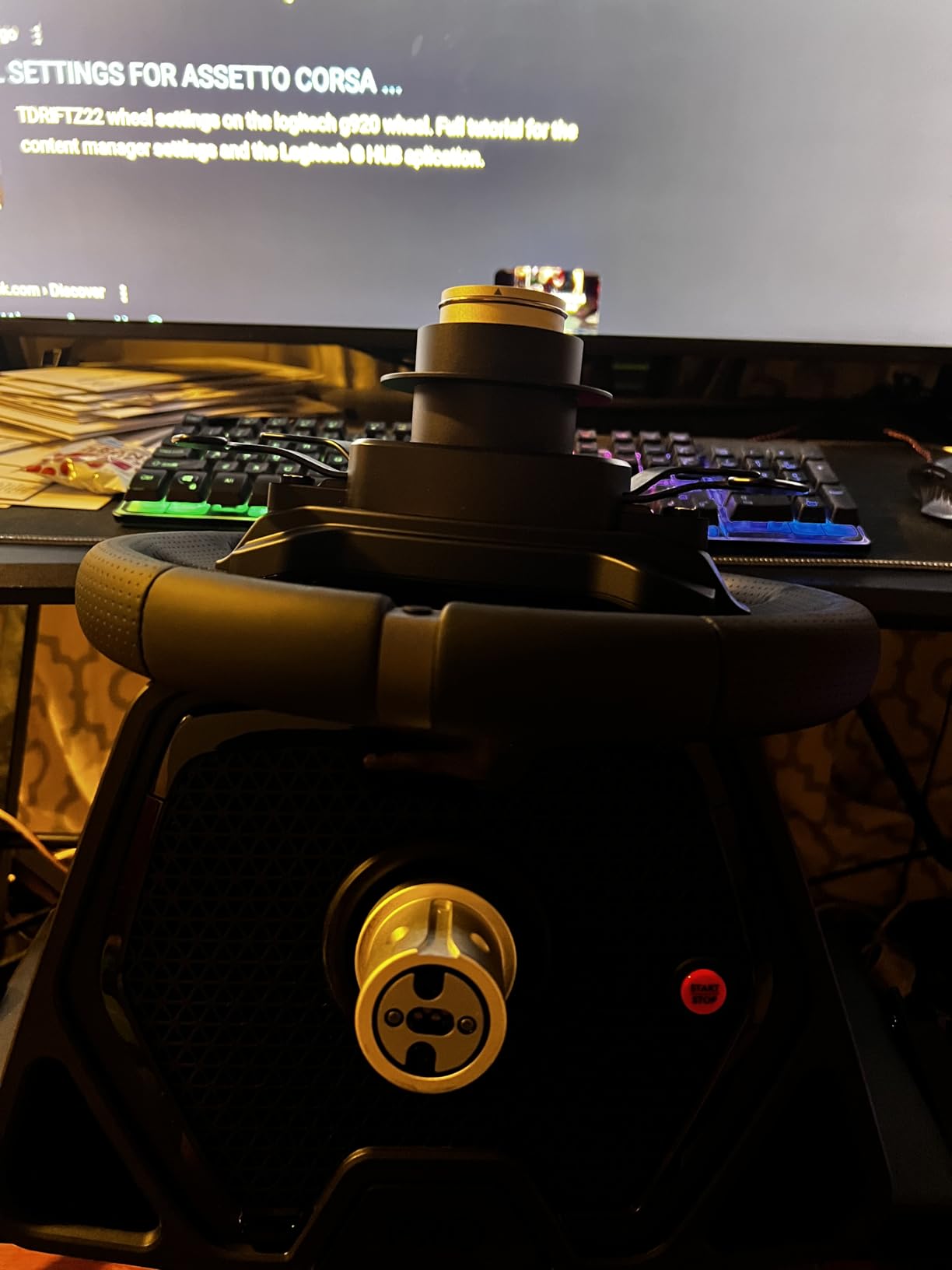 Logitech G PRO Racing Wheel - Steering Wheel for PC, PS4, PS5, Direct Drive 11 Nm Force, Ultra-Realistic Feedback, Magnetic Gear Shift Paddles, Dual Clutch, PRO Button Layout - Customer Photo 1