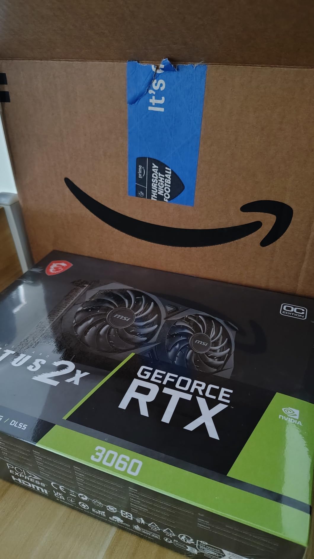 MSI Gaming GeForce RTX 3060 12GB 15 Gbps GDRR6 192-Bit HDMI/DP PCIe 4 Torx Twin Fan Ampere OC Graphics Card - Customer Photo 2
