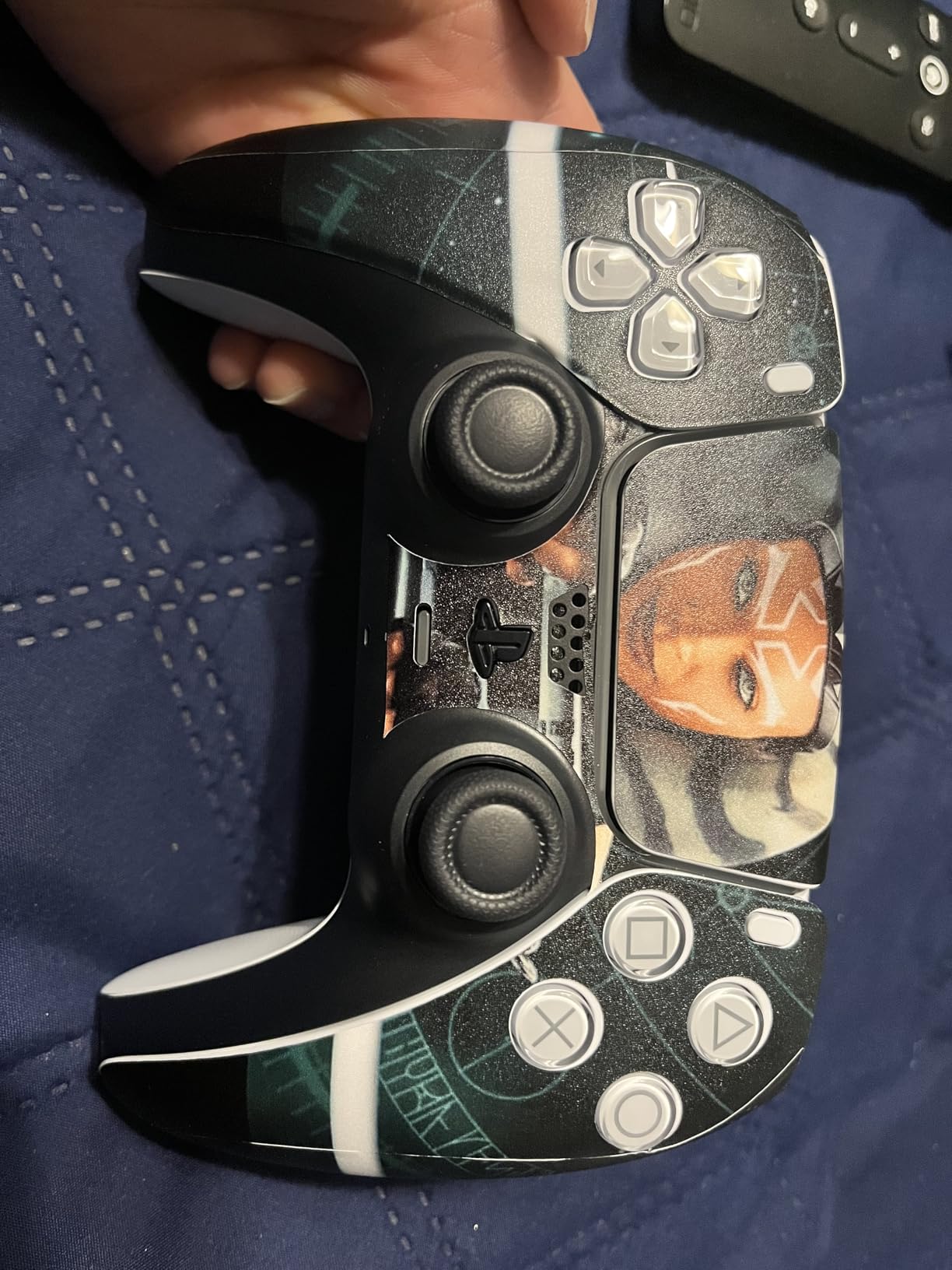 Custom Full Body PS5 Wrap Skin with Your Picture and Create Your Own Design,Custom Vinyl Skins Sticker for PS5 Disc Controller and Console - Customer Photo 1
