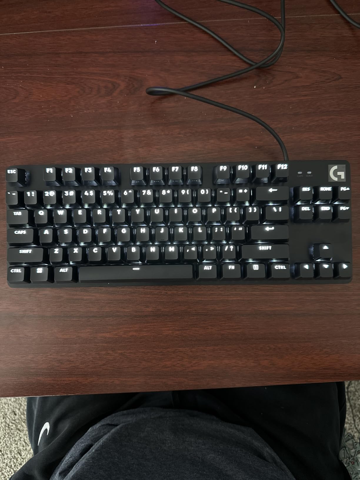 Logitech G413 TKL SE Mechanical Gaming Keyboard - Compact Backlit Keyboard with Tactile Mechanical Switches, Anti-Ghosting, Compatible with Windows, macOS - Black Aluminum customer photo 1