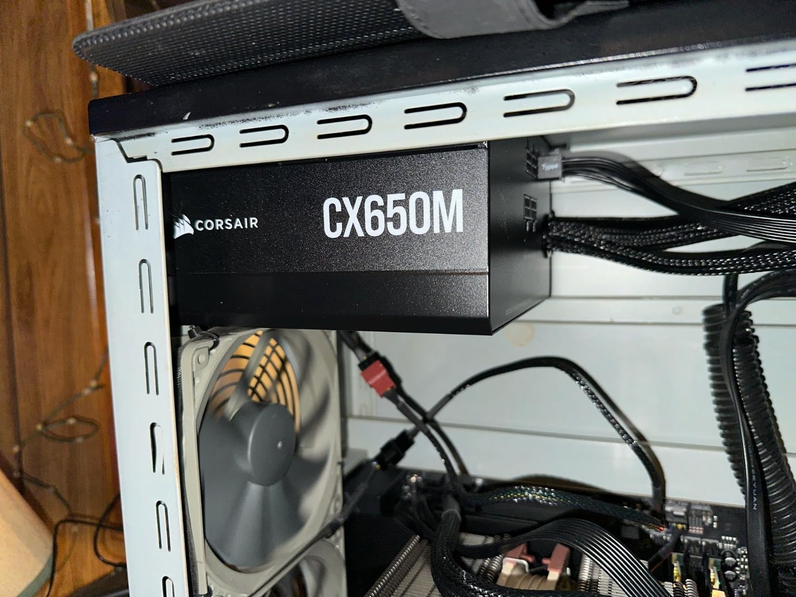 CORSAIR CX650M 80 Plus Bronze Semi-Modular Low-Noise ATX 650 Watt Power Supply - NA - Black - Customer Photo 5
