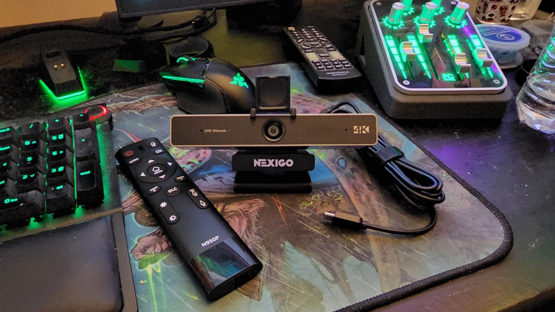 NexiGo Zoom Certified, N950P 4K Zoomable Webcam with Remote Control, Sony_Starvis Sensor, 5X Digital Zoom, Pro Web Camera with Dual Stereo Mics, for Zoom Skype Teams Twitch - Customer Photo 1