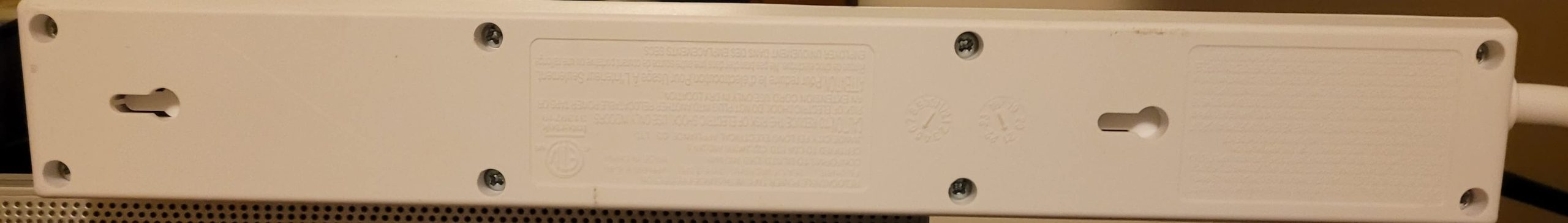 Digital Energy 8 Outlet Surge Protector - 15 AMP, 1875 W, 125 V, 350 J Surge Protection, ETL Listed - Flat Plug (White, 3 FT (Pack of 2)) - Customer Photo 2