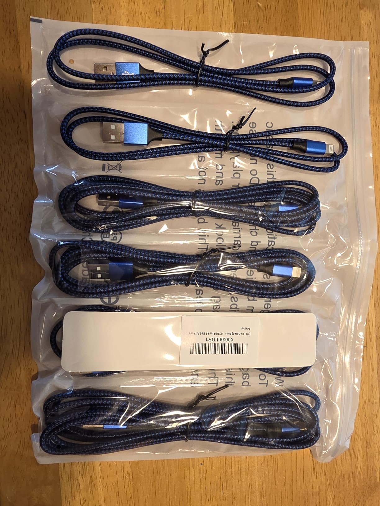 5Pack(3/3/6/6/10 FT)[Apple MFi Certified] iPhone Charger Long Lightning Cable Fast Charging High Speed Data Sync USB Cable Compatible iPhone 13/12/11 Pro Max/XS MAX/XR/XS/X/8/7/Plus/6S iPad AirPods - Customer Photo 2