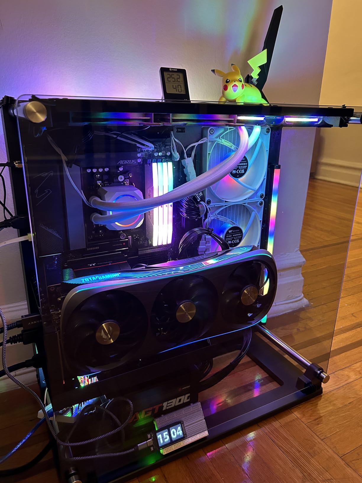 ZOTAC Gaming GeForce RTX 4090 AMP Extreme AIRO 24GB GDDR6X 384-bit 21 Gbps PCIE 4.0 Graphics Card, IceStorm 3.0 Advanced Cooling, Spectra 2.0 RGB Lighting, ZT-D40900B-10P - Customer Photo 2