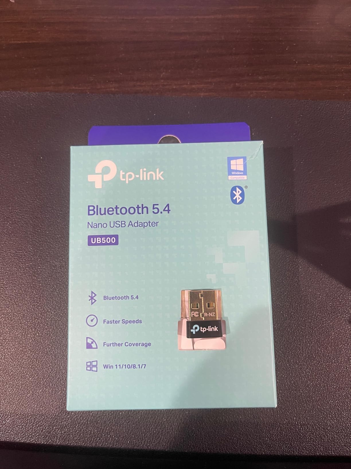 TP-Link USB Bluetooth Adapter for PC - Bluetooth 5.4 Dongle Receiver, Plug and Play, Nano Design, EDR & BLE, Supports Windows 11/10/8.1/7 for Desktop, Laptop, PS5/PS4/Xbox Controller (UB500) - Customer Photo 1