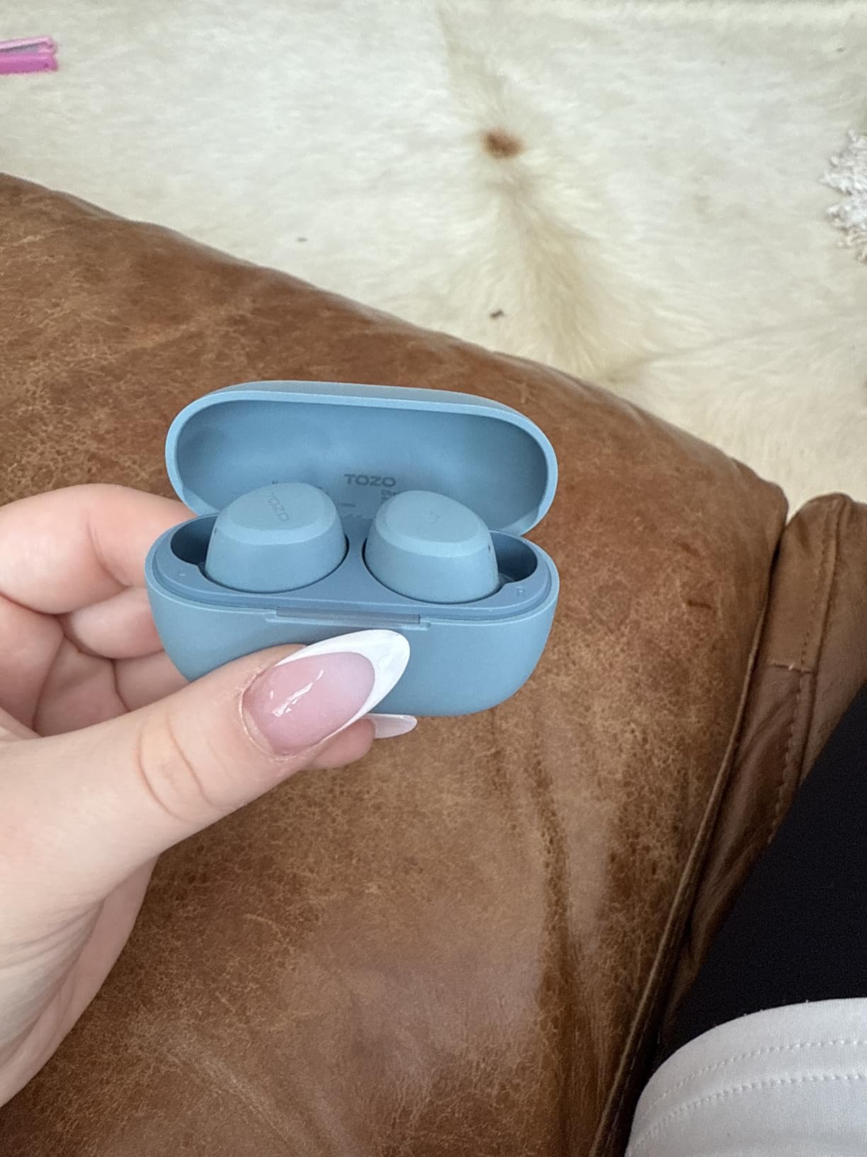 TOZO A1 Wireless Earbuds Bluetooth 5.3 Light Weight in Ear IPX5 Waterproof Headphones 2 Mic for AI Calls, Immersive Premium Sound Bass Headset with Charging Case, 32 Presets EQ Customization via App - Customer Photo 1