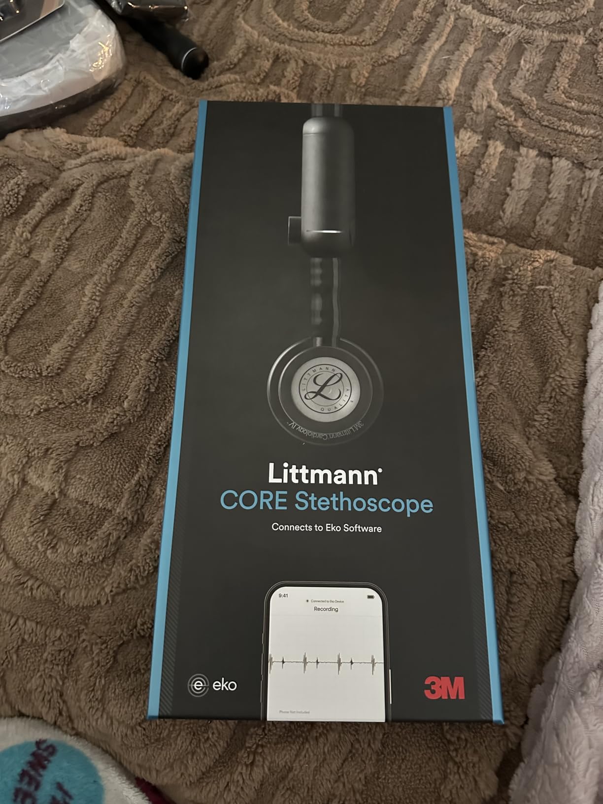 3M Littmann CORE Digital Stethoscope, Our Most Advanced Stethoscope Yet, Up To 40x Amplification, Active Noise Cancellation, In-App Sound Wave Visualization, High Polish Copper Chestpiece, 8870 - Customer Photo 1