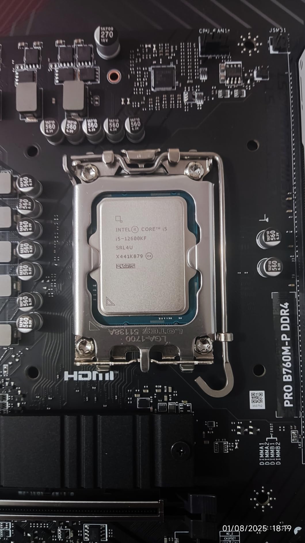 Intel Core i5-12600KF Desktop Processor 10 (6P+4E) Cores up to 4.9 GHz Unlocked LGA1700 600 Series Chipset 125W - Customer Photo 2