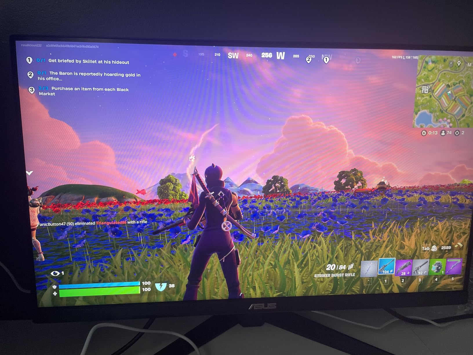 ASUS TUF Gaming 27 1080P Monitor - Full HD, 165Hz (Supports 144Hz), 1ms, Extreme Low Motion Blur, FreeSync Premium, Shadow Boost, Eye Care, HDMI, DisplayPort, Tilt Adjustable - VG277Q1A,Black - Customer Photo 4