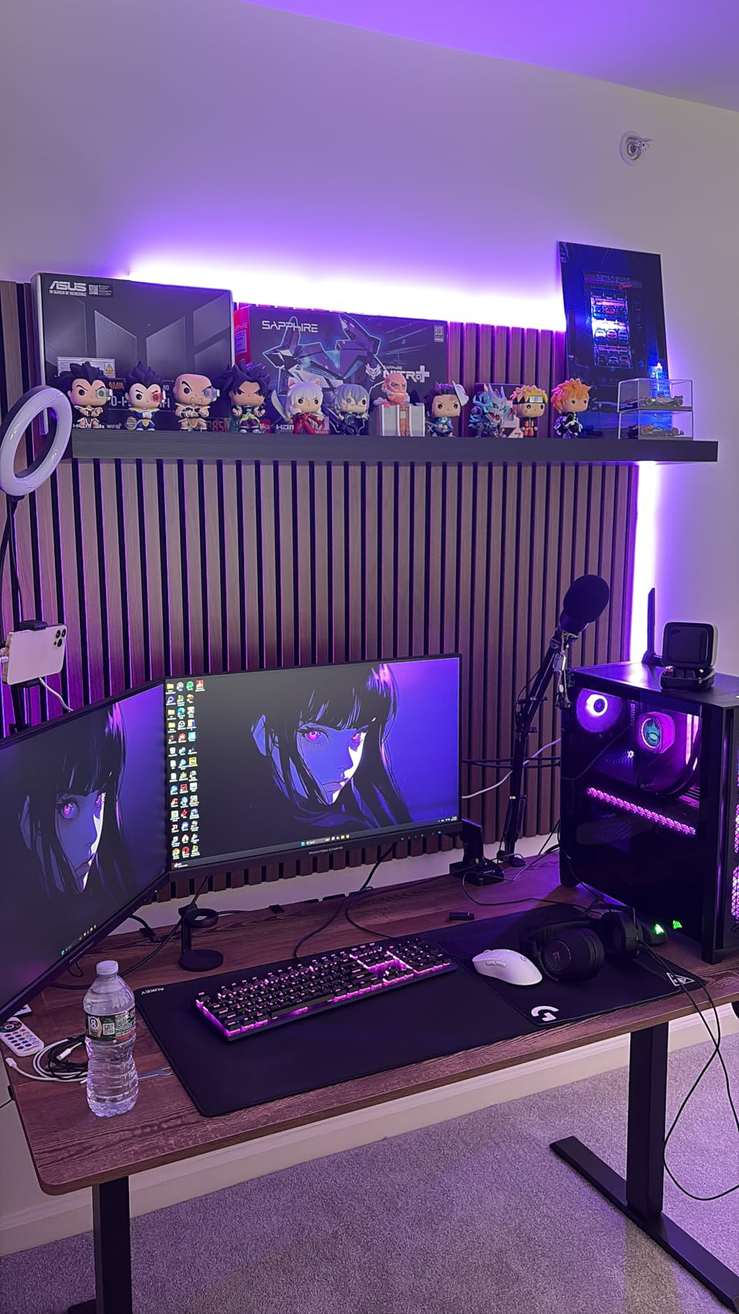 Govee Glide LED Wall Lights, RGBIC Wall Lights, Works with Alexa and Google Assistant, Smart Glide Lively Light Bars for Gaming Room and Streaming, Multicolor Glide Sconces, 6 pcs - Customer Photo 1