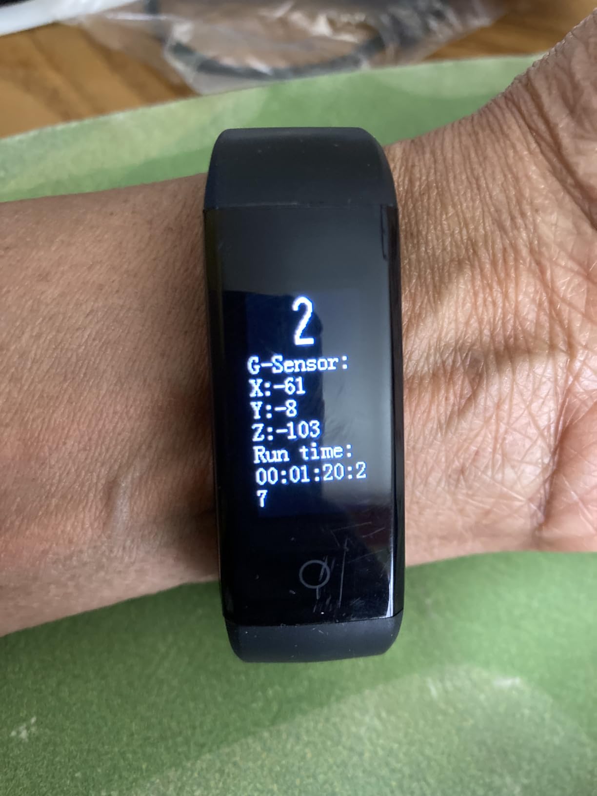 GRV Fitness Tracker Non Bluetooth Fitness Watch No App No Phone Required Waterproof Pedometer Watch with Steps Calories Counter Sleep Tracker for Men Women Parents - Customer Photo 2