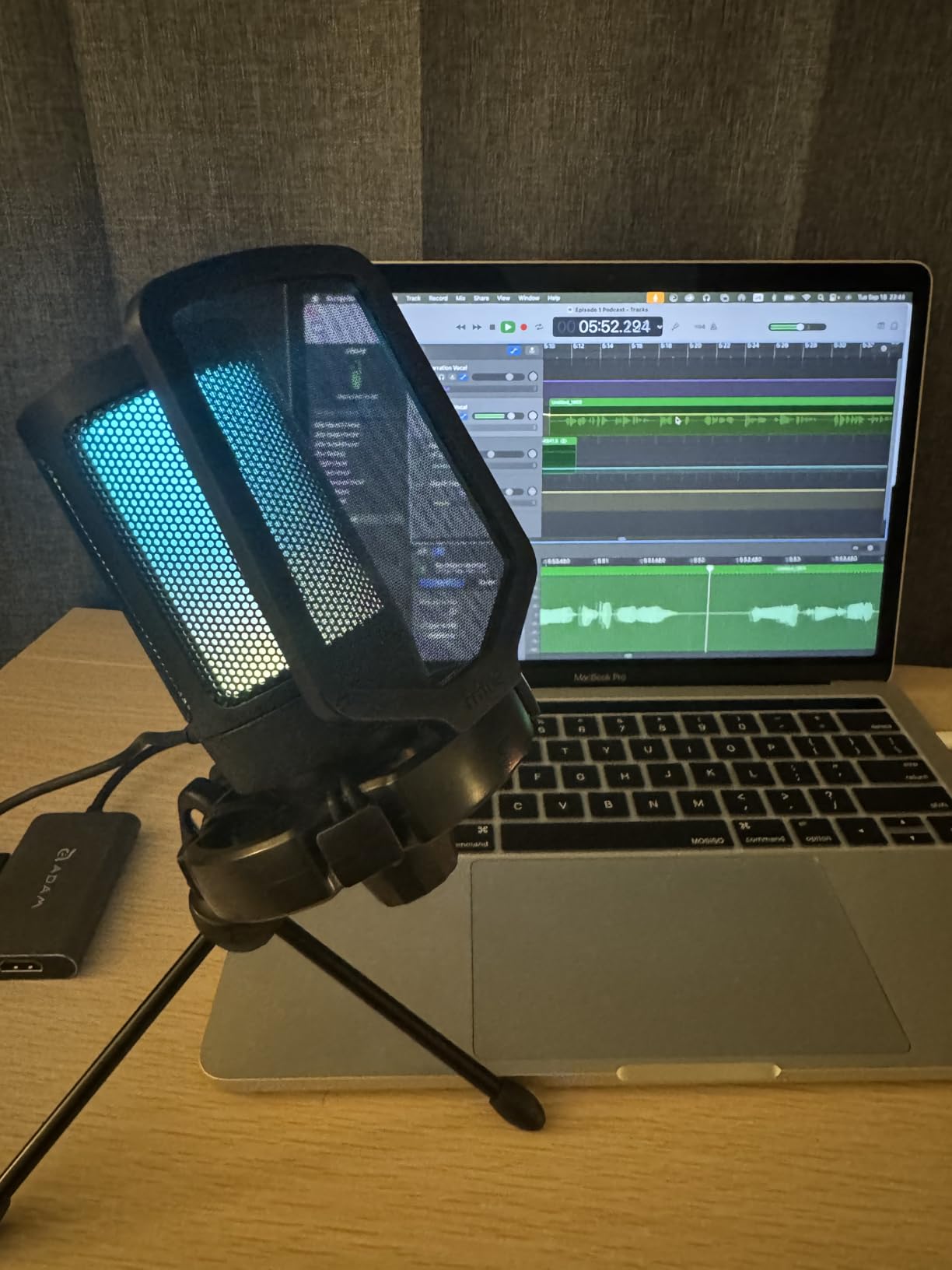 FIFINE Gaming USB Microphone for PC PS5, Condenser Mic with Quick Mute, RGB Indicator, Tripod Stand, Pop Filter, Shock Mount, Gain Control for Streaming Discord Twitch Podcasts Videos- AmpliGame - Customer Photo 2