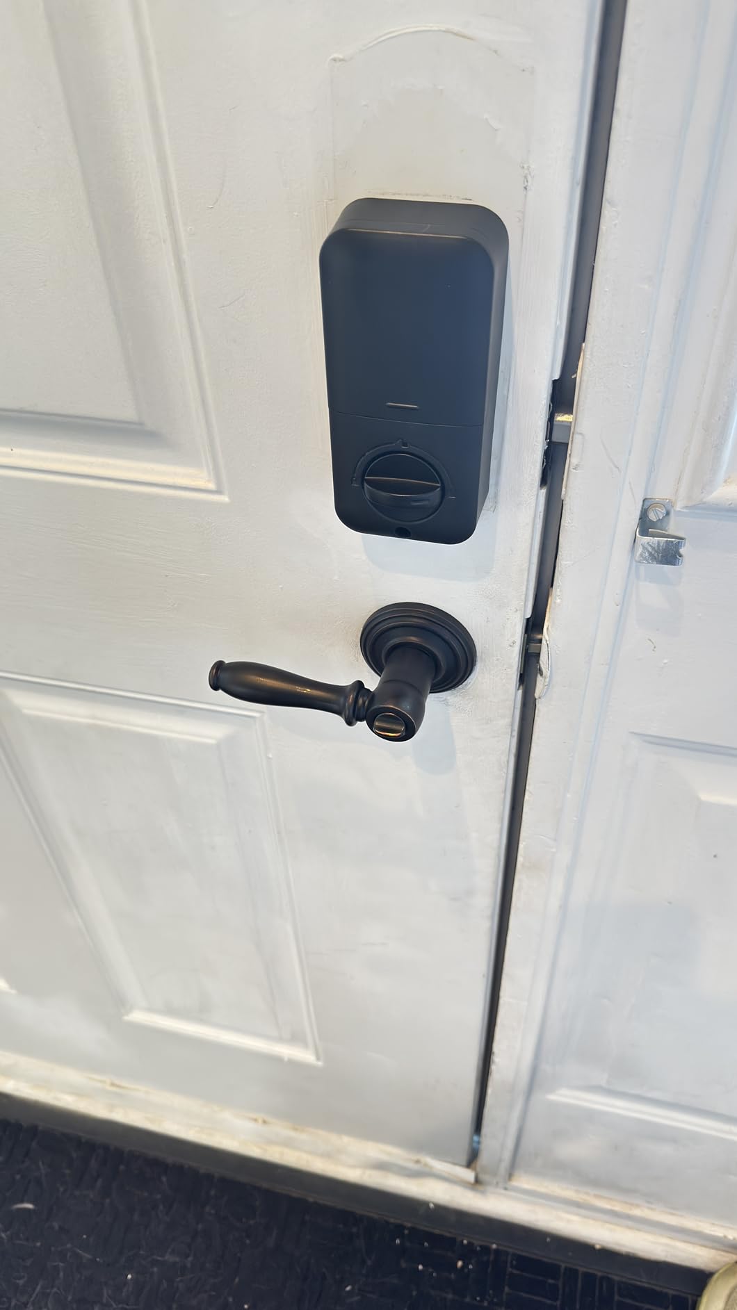TEEHO TE001 Keyless Entry Door Lock with Keypad - Smart Deadbolt Lock for Front Door with 2 Keys - Auto Lock - Easy Installation - Satin Nickel - Customer Photo 1
