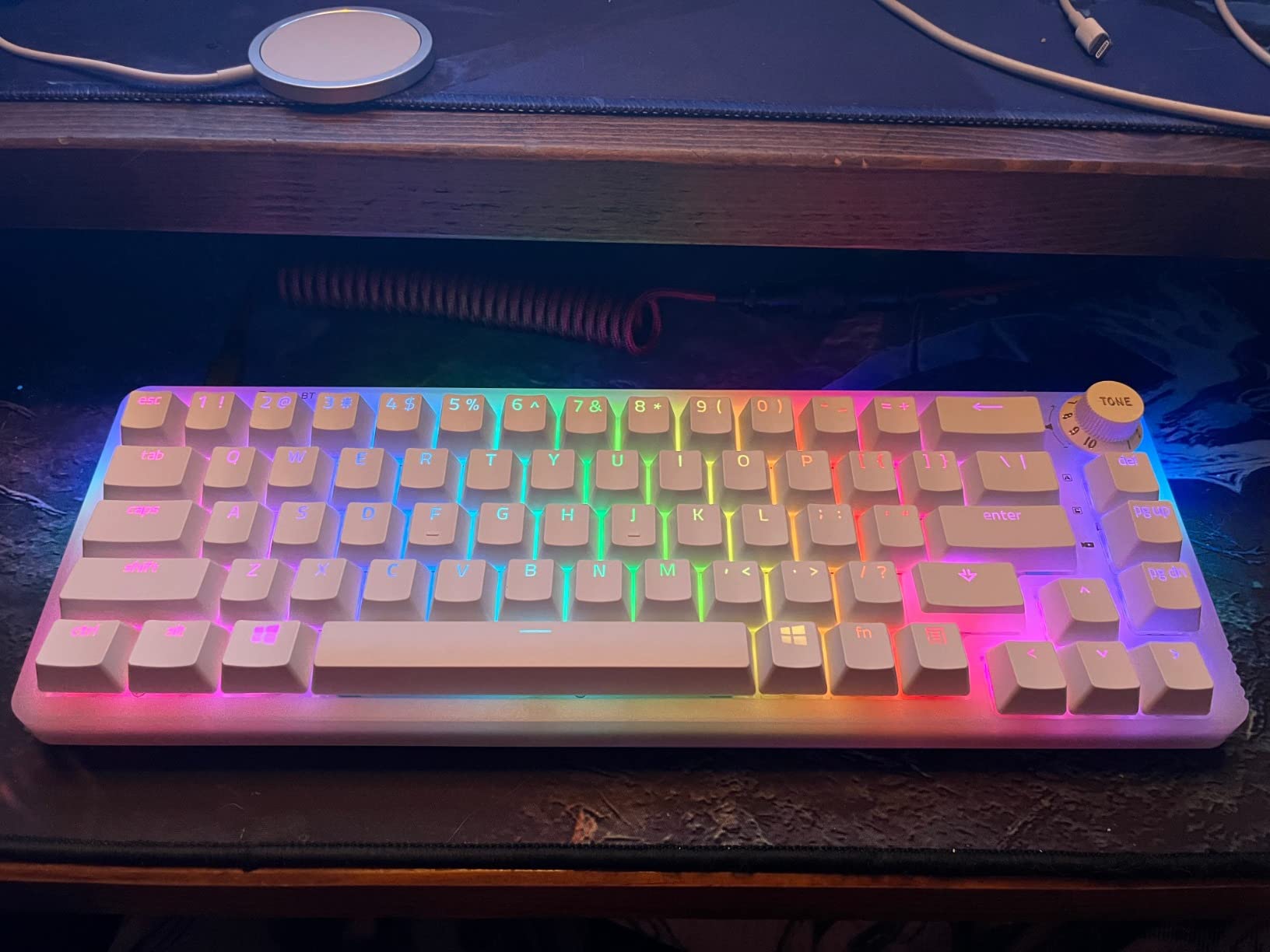GK GAMAKAY LK67 RGB Modular Mechanical Keyboard, 67 Keys Hot Swappable Switch 3pin/5pin, Programmable Triple Mode Customized Keyboard Kit - Customer Photo 2
