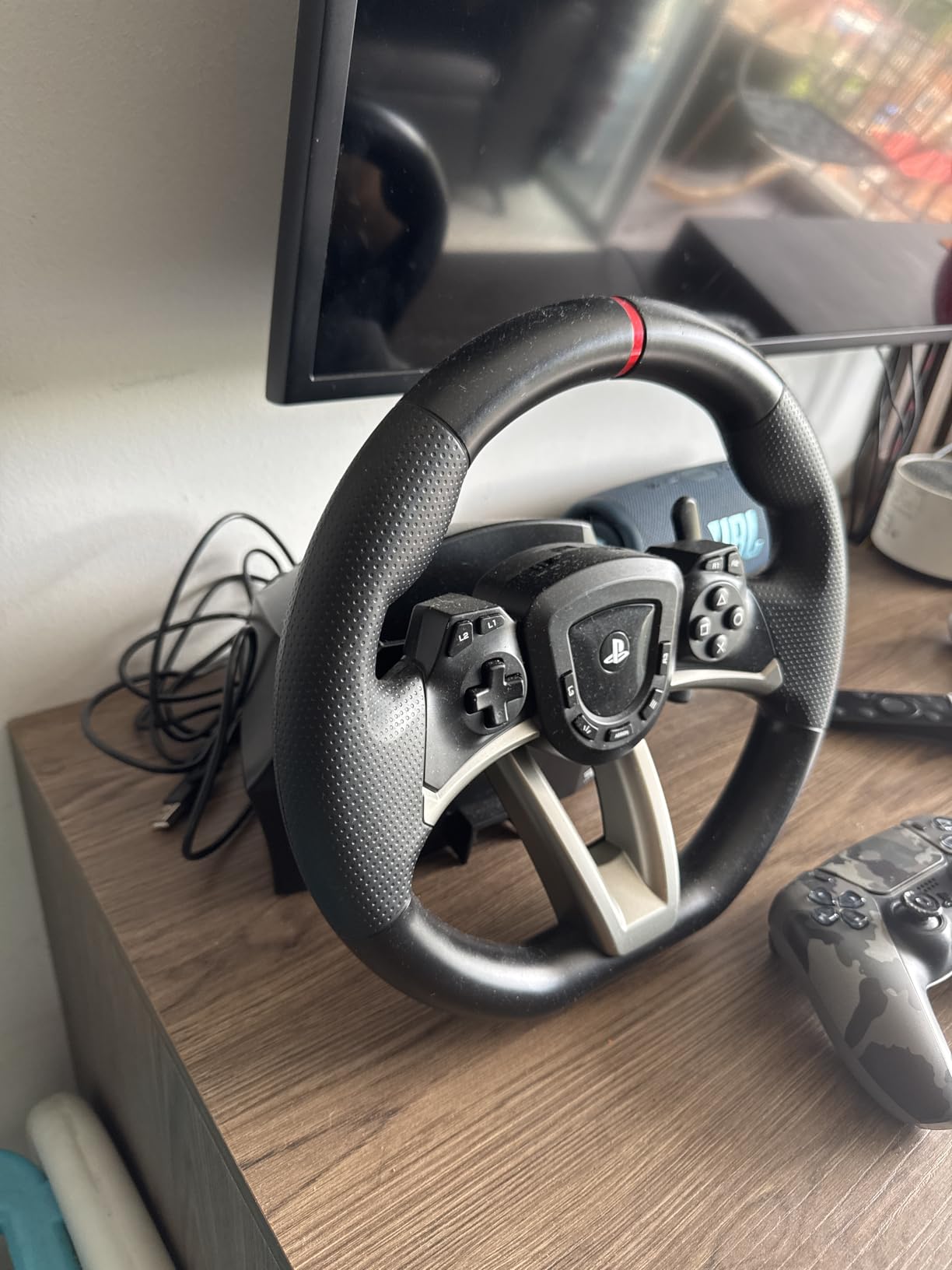 HORI Racing Wheel Apex for Playstation 5, PlayStation 4 and PC - Officially Licensed by Sony - Compatible with Gran Turismo 7 customer photo 2