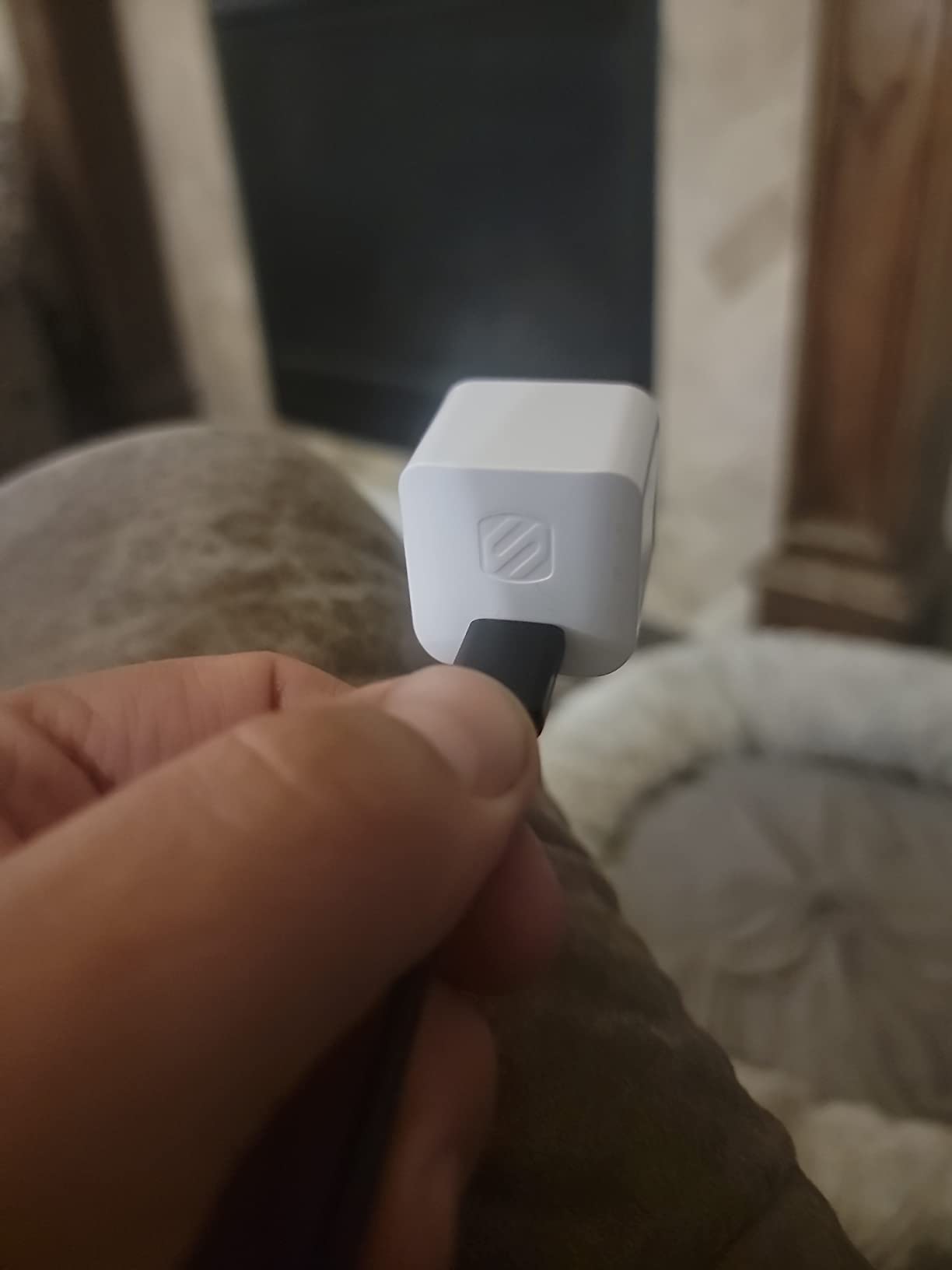 Scosche HPDC20WT-SP Fast Charger PowerVolt 20W Mini Cube USB-C, Wall Adapter for Phone, 4X Faster Power Charge, Portable Outlet Plug, White - Customer Photo 2