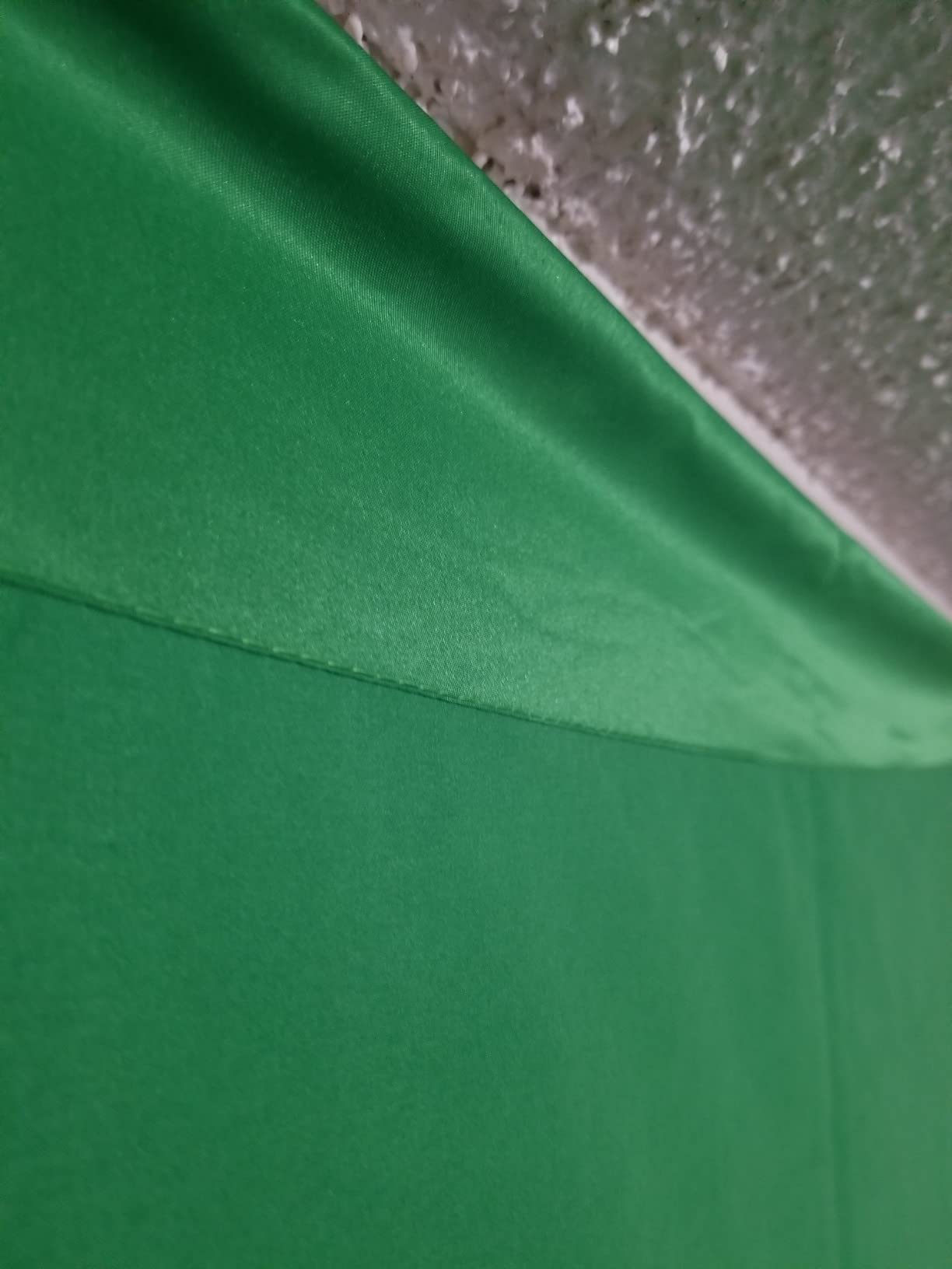 Aimosen 12 X 10 FT Large Green Screen Backdrop for Photography, GreenScreen Background for Zoom Meeting, Polyester Cloth Fabric Curtain, Chromakey Video Photoshoot Studio YouTube Conference Streaming - Customer Photo 4