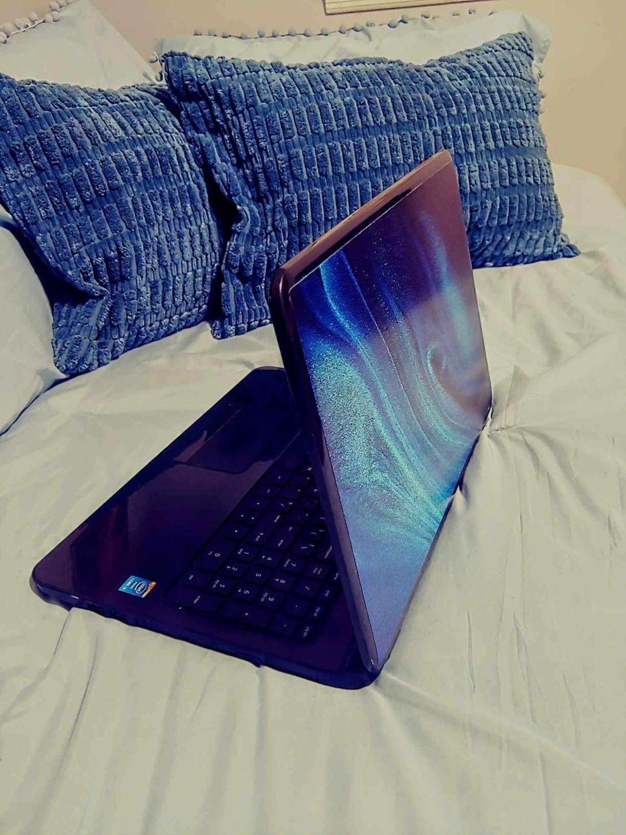 Laptop Skin Sticker Decal 15-15.6 Inches, Universal Reusable Vinyl Sticker for 12.1 13 13.3 14 15.4 Inches Netbook/Notebook PC, Waterproof & Scratch-Resistant (Colorful Marble) - Customer Photo 2