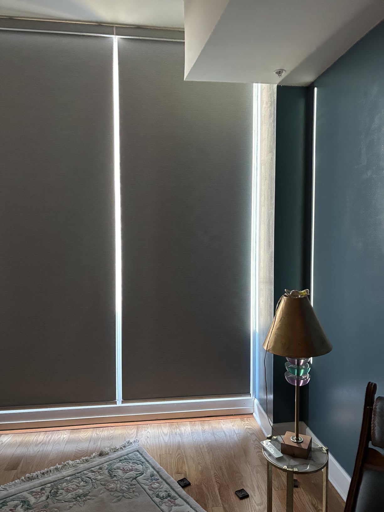 SmartWings Motorized Smart Blinds with Remote, Custom Automatic 100% Blackout Roller Shade Compatible with Alexa/Homekit/Google, Electric Smart Blinds for Indoor Windows, Multi-Color Samples - Customer Photo 1