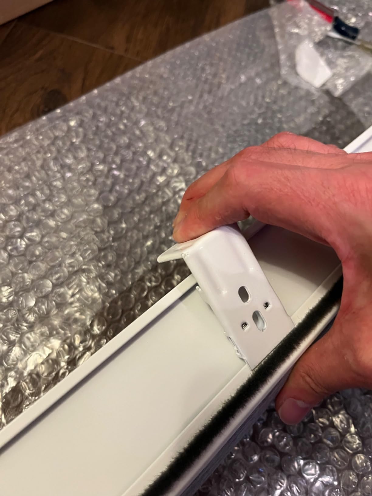 SmartWings Motorized Smart Blinds with Remote, Custom Automatic 100% Blackout Roller Shade Compatible with Alexa/Homekit/Google, Electric Smart Blinds for Indoor Windows, Multi-Color Samples - Customer Photo 2