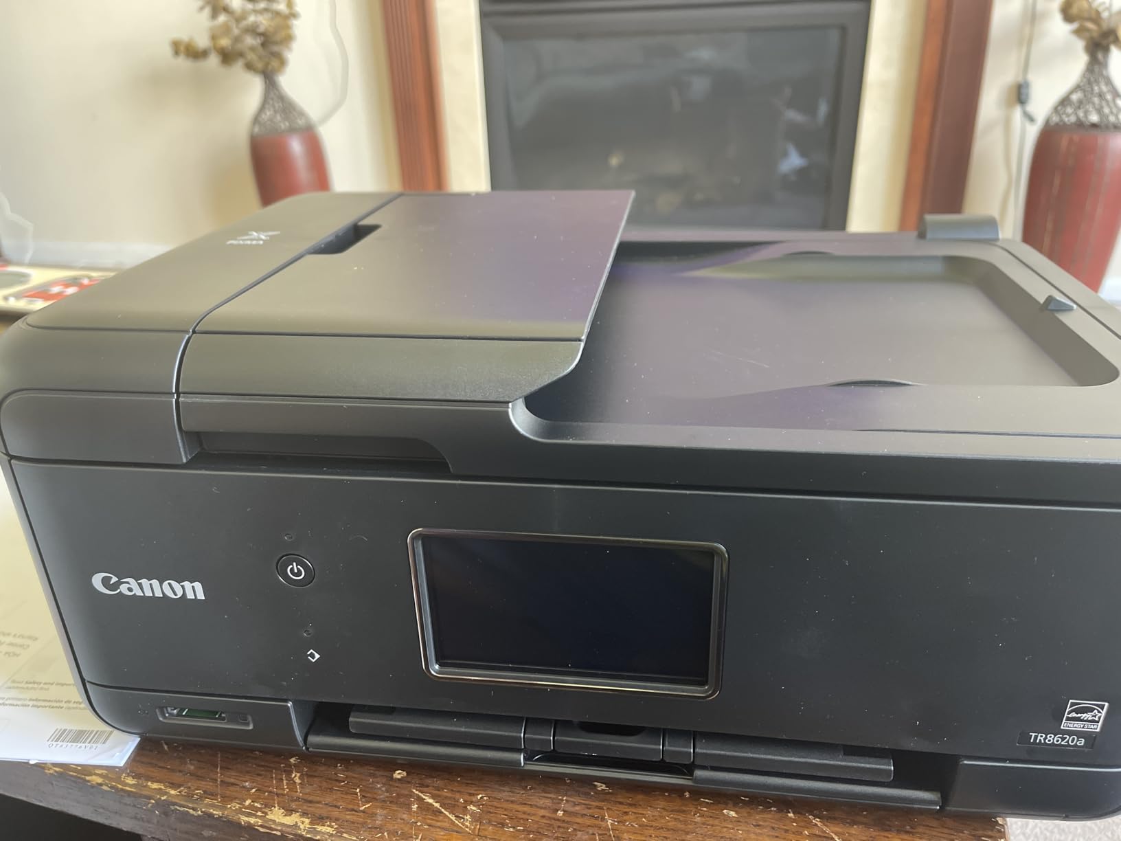 Canon PIXMA TR8620a - All-in-One Printer Home Office|Copier|Scanner|Fax|Auto Document Feeder | Photo, Document | Airprint (R), Android, Black, Works with Alexa - Customer Photo 3