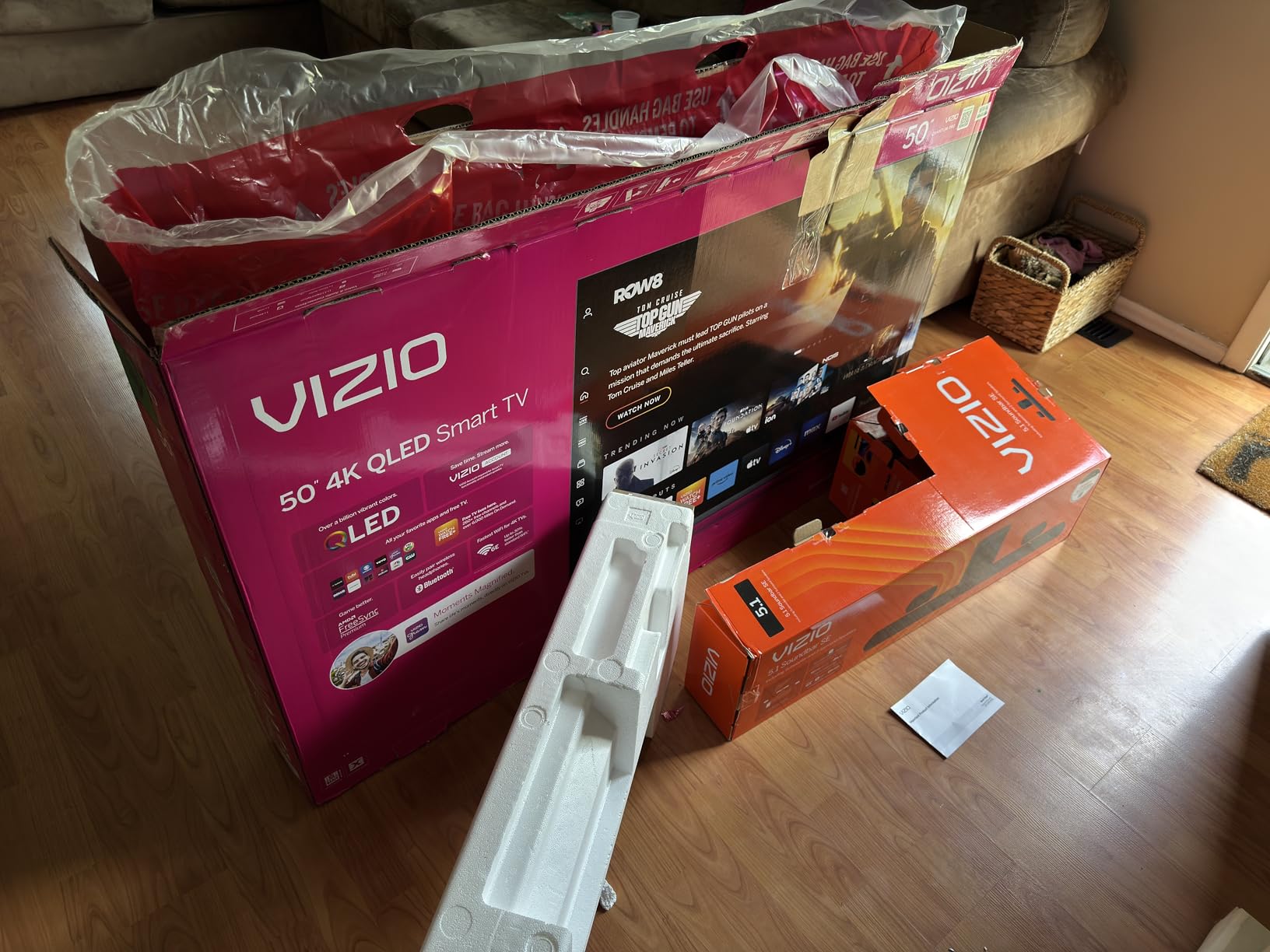 VIZIO 50-inch Quantum Pro 4K 120Hz QLED HDR10+ Smart TV with Dolby Vision, Active Full Array, 240Hz @ 1080p PC Gaming, WiFi 6E, Apple AirPlay, Chromecast Built-in, M50QXM-K01, 2023 Model - Customer Photo 2