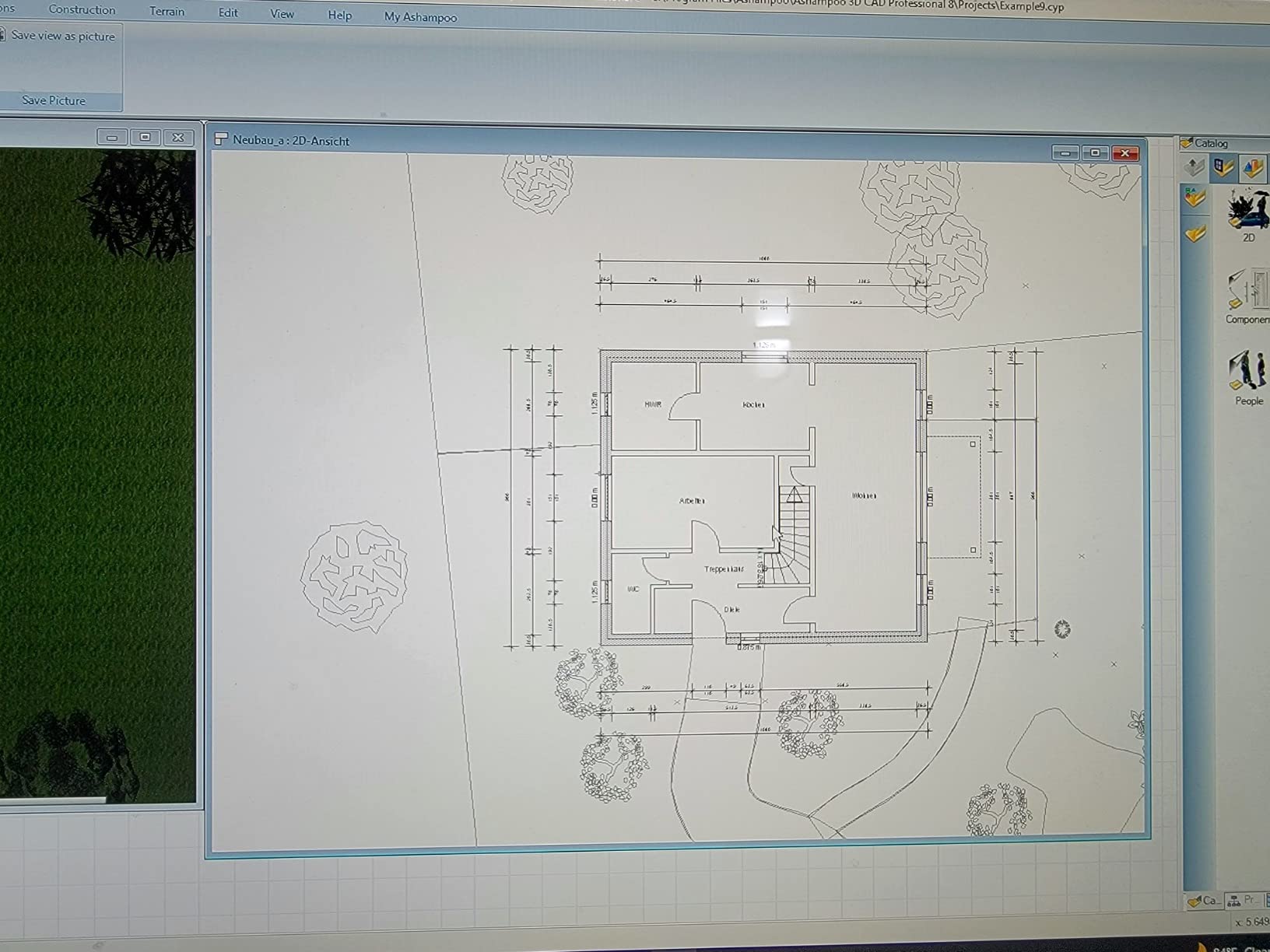 Home design and 3D construction software compatible with Windows 11, 10, 8.1, 7 - Plan and design buildings from initial rough sketches to the finished blueprints - 3D CAD 8 Professional - Customer Photo 2