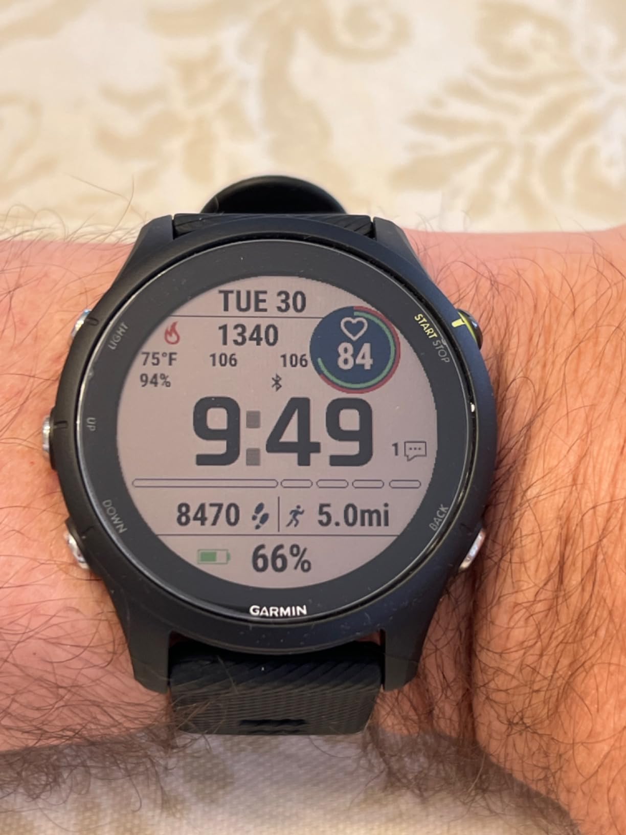 Garmin Forerunner® 255, GPS Running Smartwatch, Advanced Insights, Long-Lasting Battery, Slate Gray - Customer Photo 1