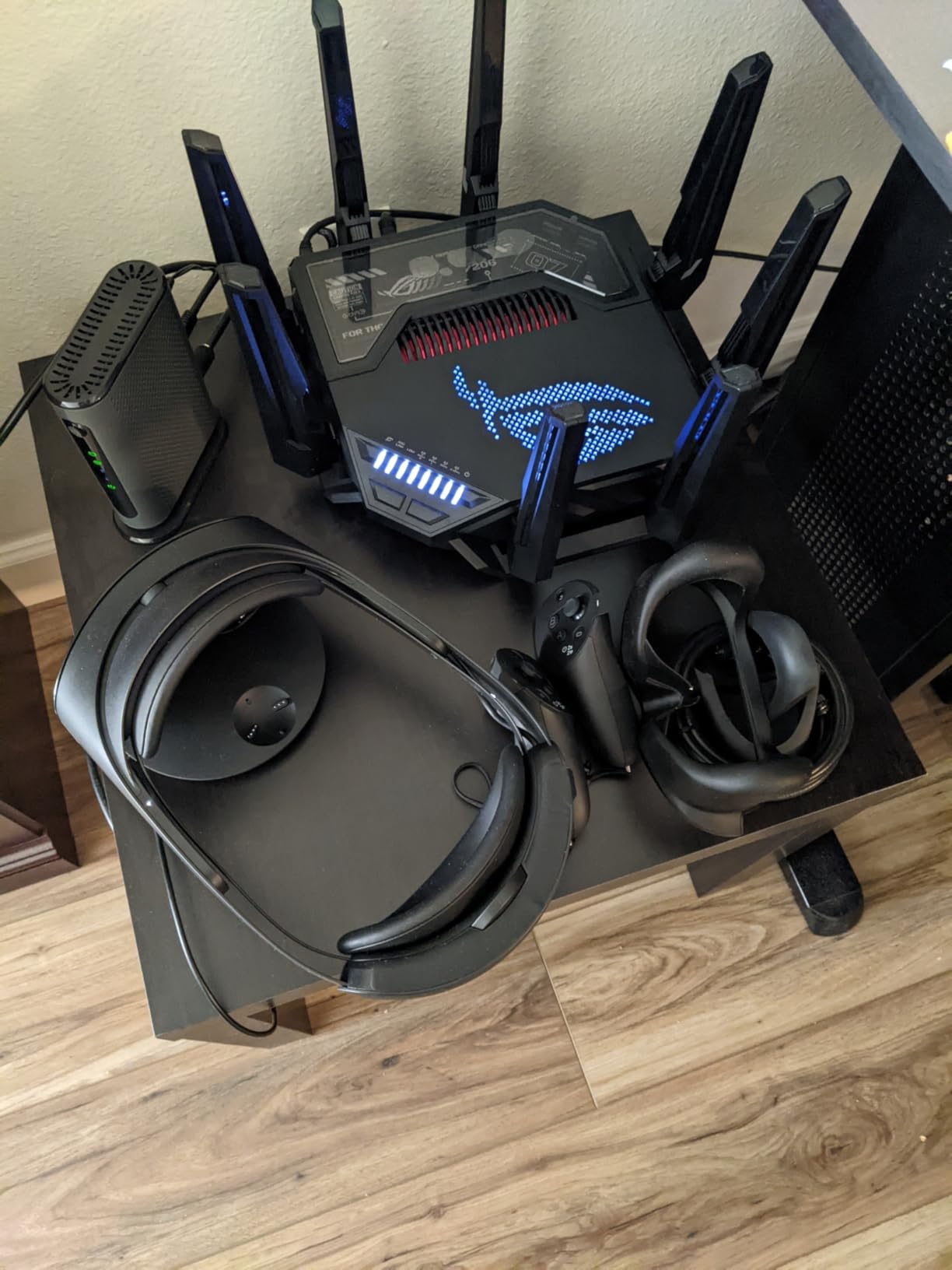 ASUS ROG Rapture WiFi 6E Gaming Router (GT-AXE16000) - Quad-Band, 6 GHz Ready, Dual 10G Ports, 2.5G WAN Port, AiMesh Support, Triple-level Game Acceleration, Lifetime Internet Security, Instant Guard - Customer Photo 1