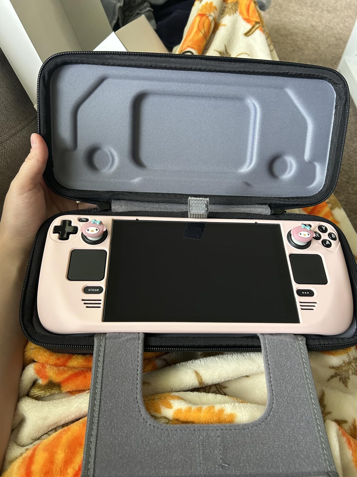 JSAUX Carrying Case Compatible with Steam Deck/Steam Deck OLED, Protective Hard Shell Carry Case Built-in Charger Storage, Portable Travel Carrying Case for Steam Deck Console & Accessories - BG0102 - Customer Photo 1