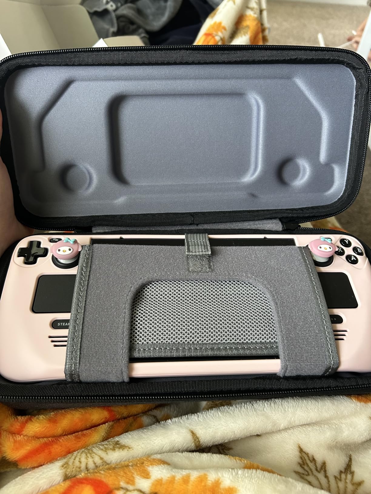 JSAUX Carrying Case Compatible with Steam Deck/Steam Deck OLED, Protective Hard Shell Carry Case Built-in Charger Storage, Portable Travel Carrying Case for Steam Deck Console & Accessories - BG0102 - Customer Photo 3