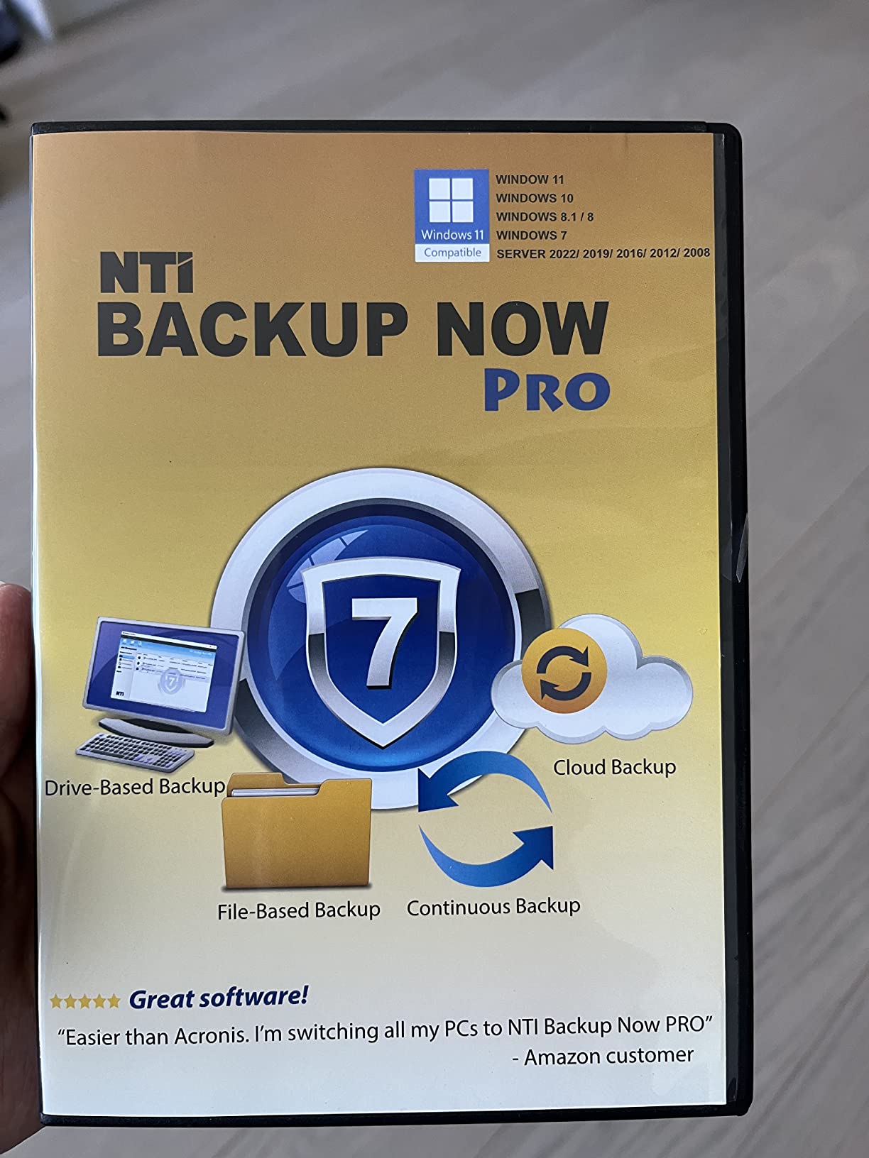 NTI Backup Now PRO 7 (for 1 Computer) | Updated for 2025 | The 