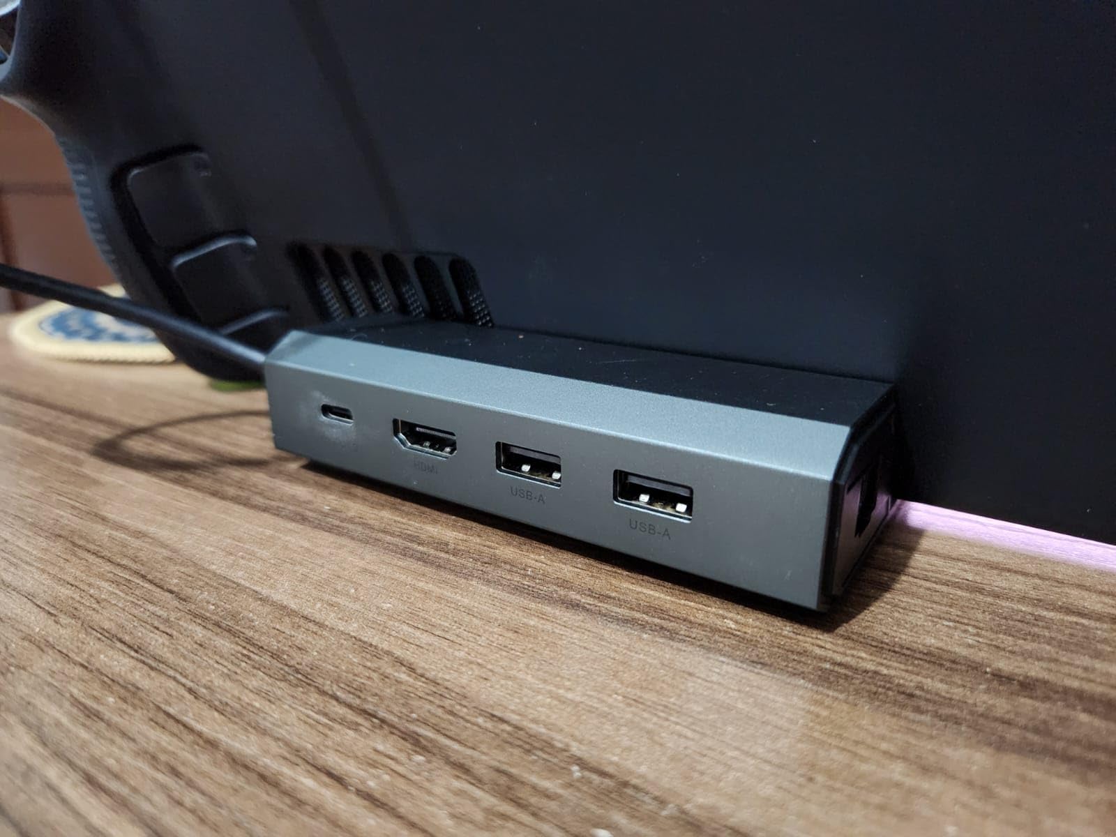 JSAUX Upgraded Docking Station 4K@120Hz for Steam Deck OLED/ROG Ally X/Legion Go/MSI Claw, 5-in-1 Steam Deck Dock with HDMI 2.1, 100Mbps Ethernet, USB 2.0 and 100W Charge for Steam Deck LCD-HB0602 - Customer Photo 2