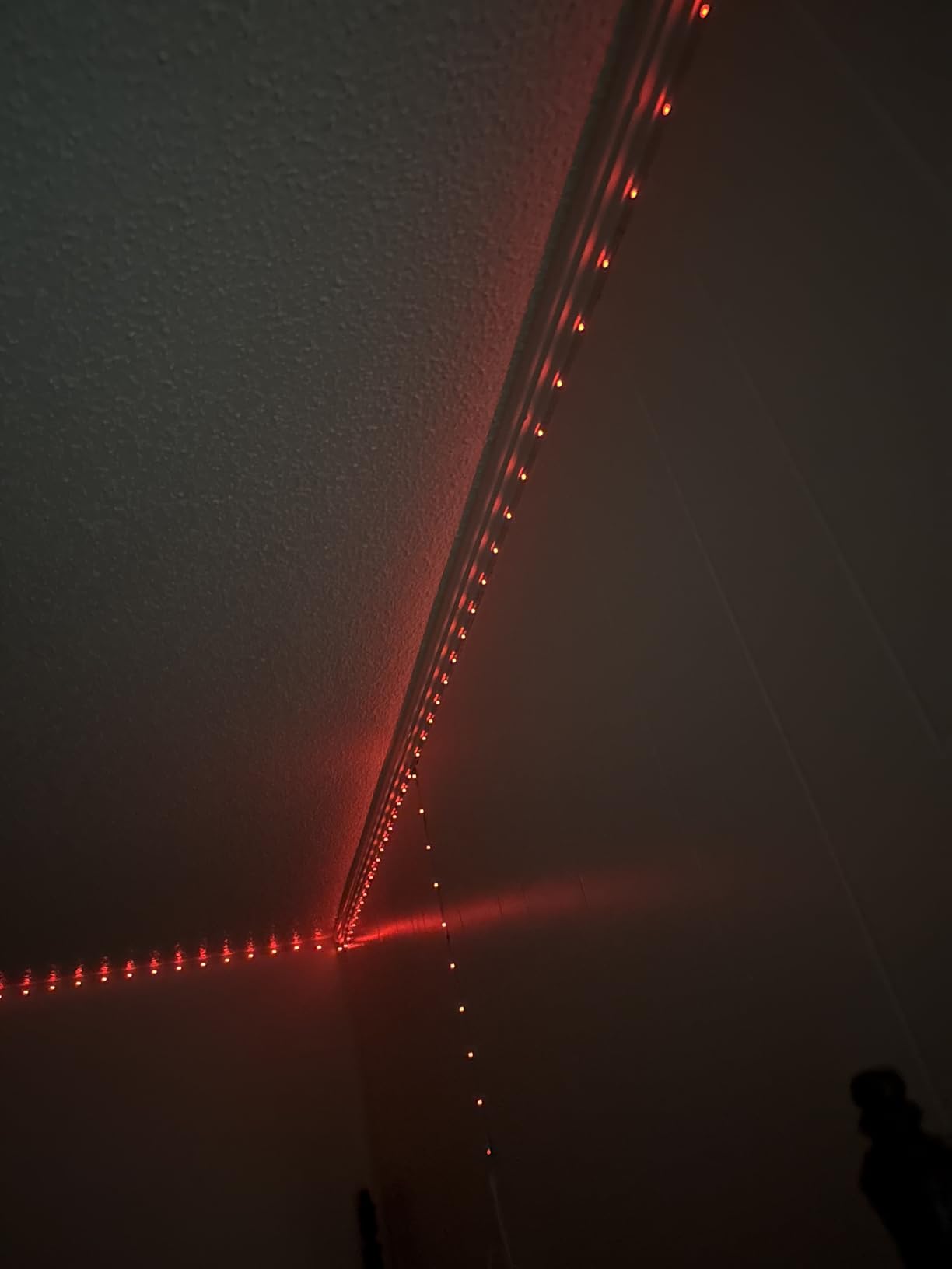 Keepsmile 100ft Led Strip Lights (2 Rolls of 50ft) Bluetooth Smart App Control Music Sync Color Changing RGB Led Light Strip with Remote,Led Lights for Bedroom Room Home Decor Party Festival - Customer Photo 4
