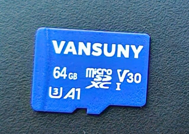 Vansuny Micro SD Card 64GB microSDXC Memory Card with SD Adapter A1 App Performance V30 4K Video Recording C10 U3 Micro SD for Phone, Security Camera, Dash Cam, Action Camera - Customer Photo 1