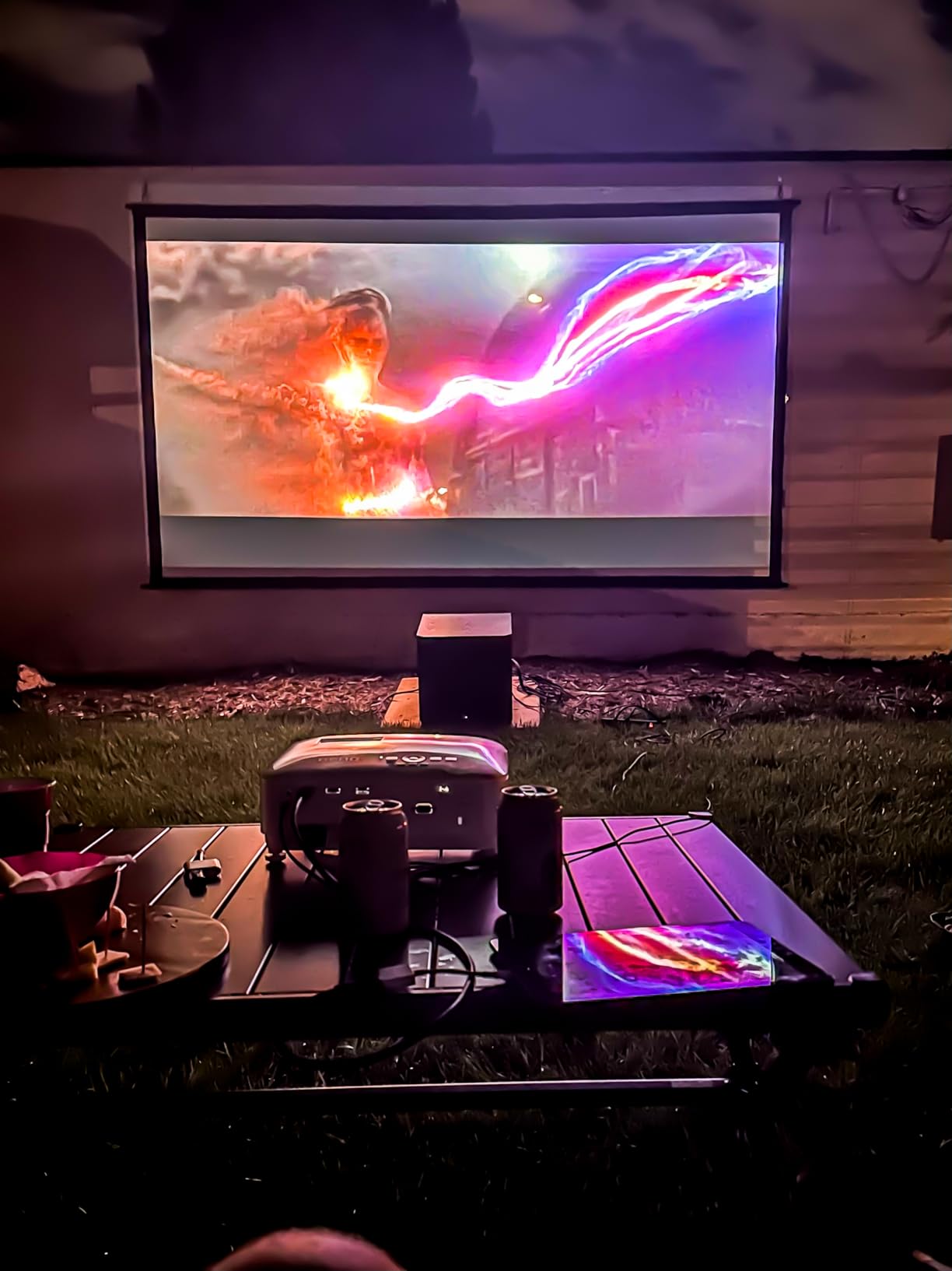 BenQ TH575 1080p Indoor Gaming Projector, 3800 Lms, 16.7ms Low Latency, Enhanced Game-Mode, High Contrast, Dual HDMI, 3D Ready, Auto Vertical Keystone, Standard throw, 1.1x Zoom, 3 year Warranty - Customer Photo 4