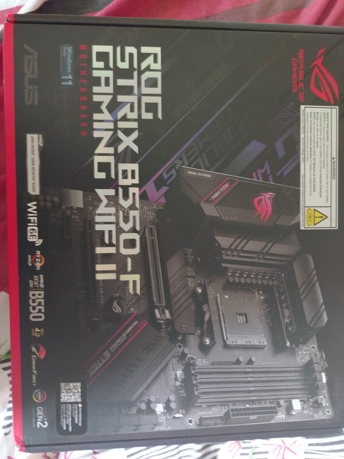 ASUS Prime B550M-A WiFi II AMD Micro ATX Motherboard with PCIe 4.0, WiFi 6, ECC Memory, HDMI 2.1, RGB Header - Customer Photo 3