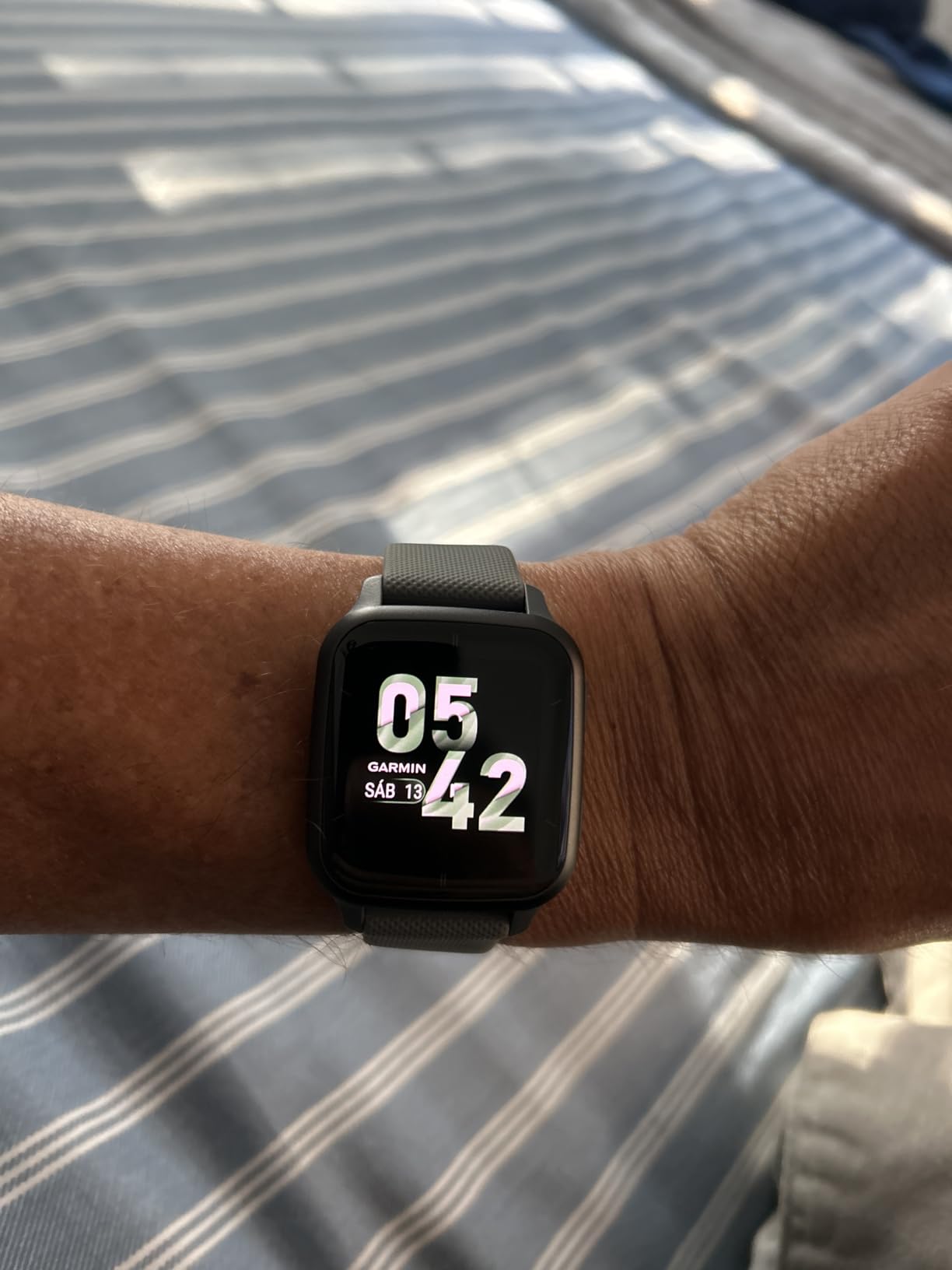 Garmin Venu® Sq 2 GPS Smartwatch, All-Day Health Monitoring, Long-Lasting Battery Life, AMOLED Display, Slate and Shadow Gray - Customer Photo 2